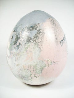 Mid Century Glazed & Textured Studio Pottery Vase - Signed - Circa 1970's