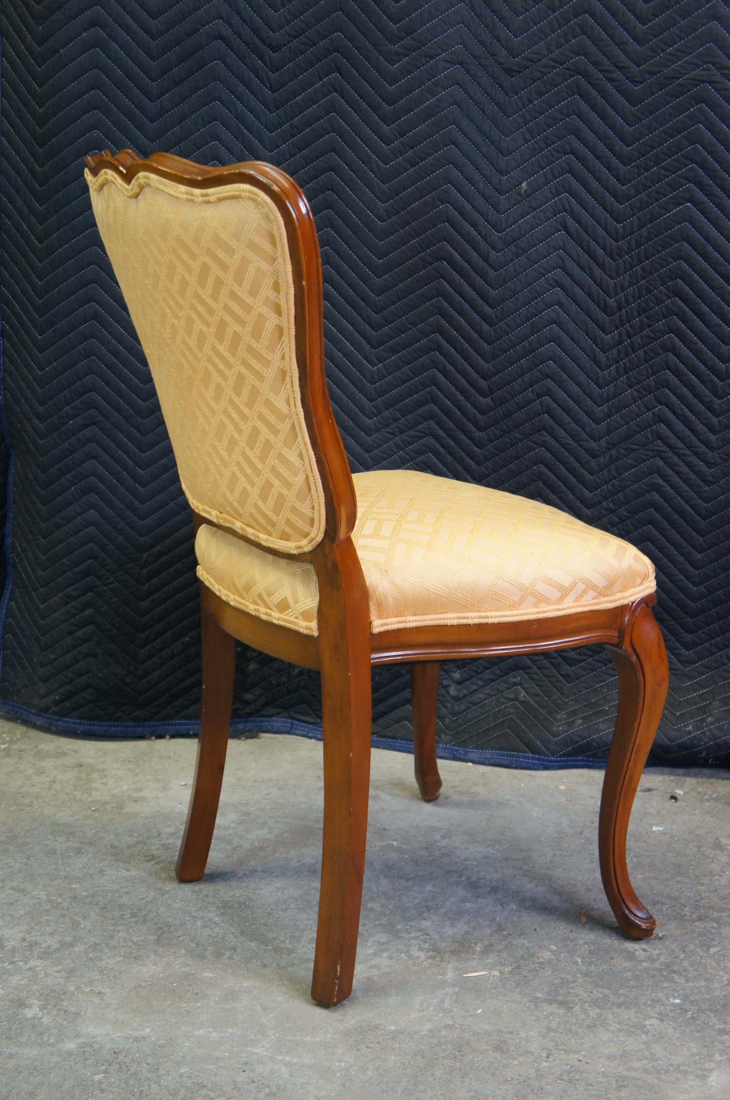 Upholstery Mid-Century Globe Furniture Colony Court French Occasional Side or Vanity Chair For Sale