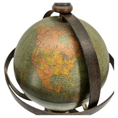 Mid Century Globe Old World Table Lamp