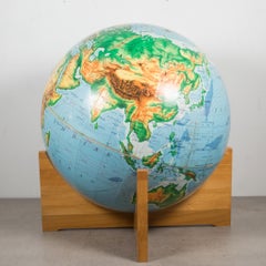 Midcentury Globe on Maple Base, circa 1960