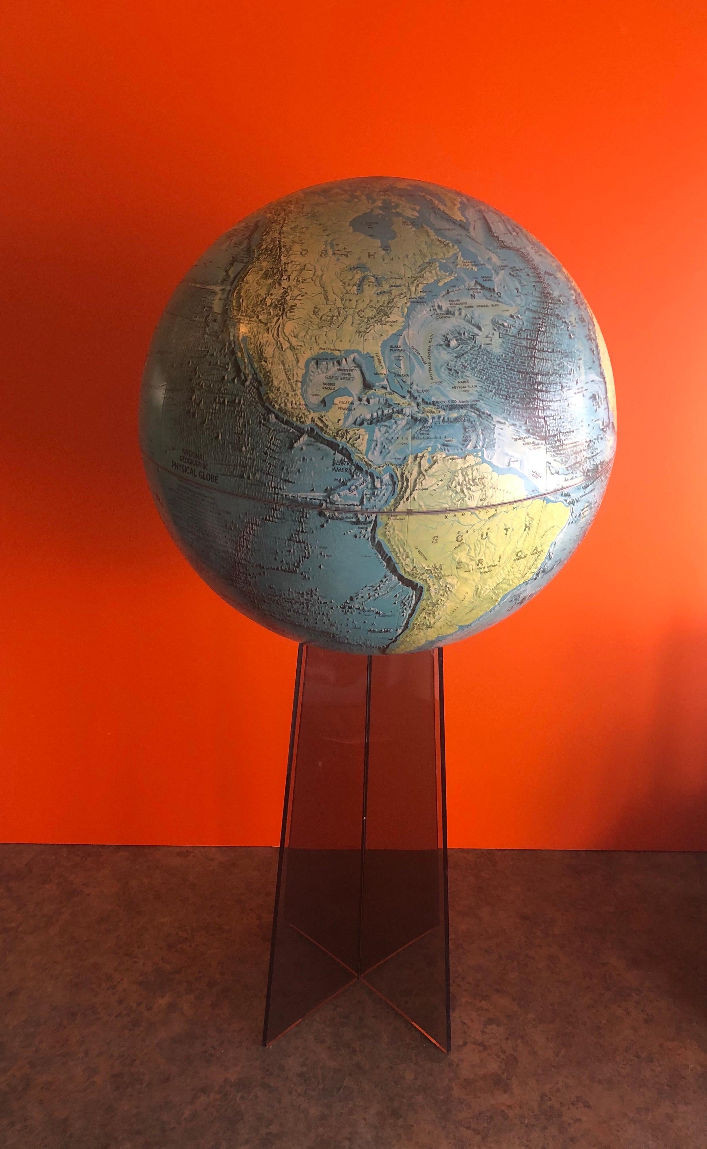 world globe on stand
