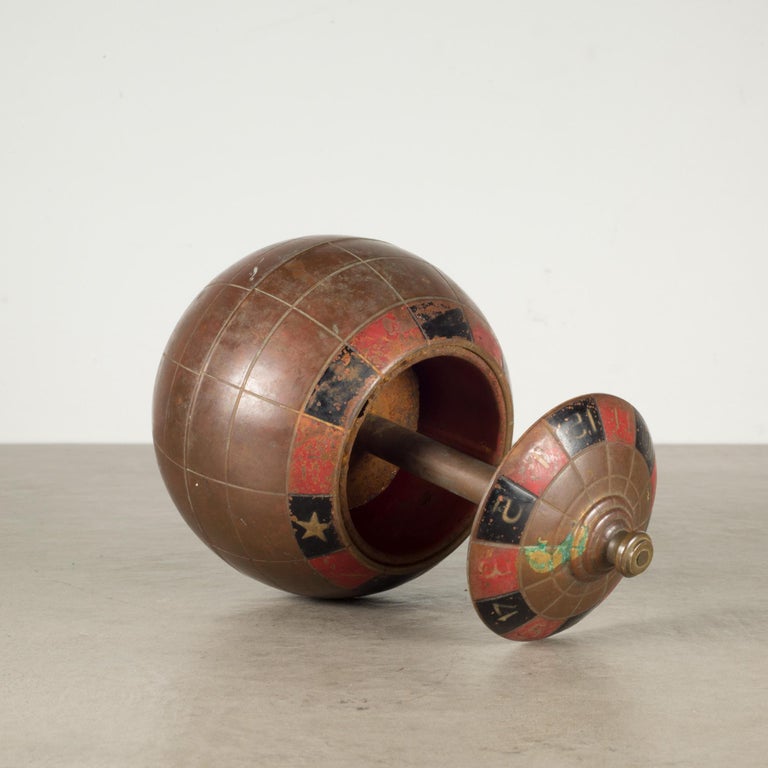Mid-Century Globe Roulette Wheel Cigarette Holder, c.1960 at 1stDibs