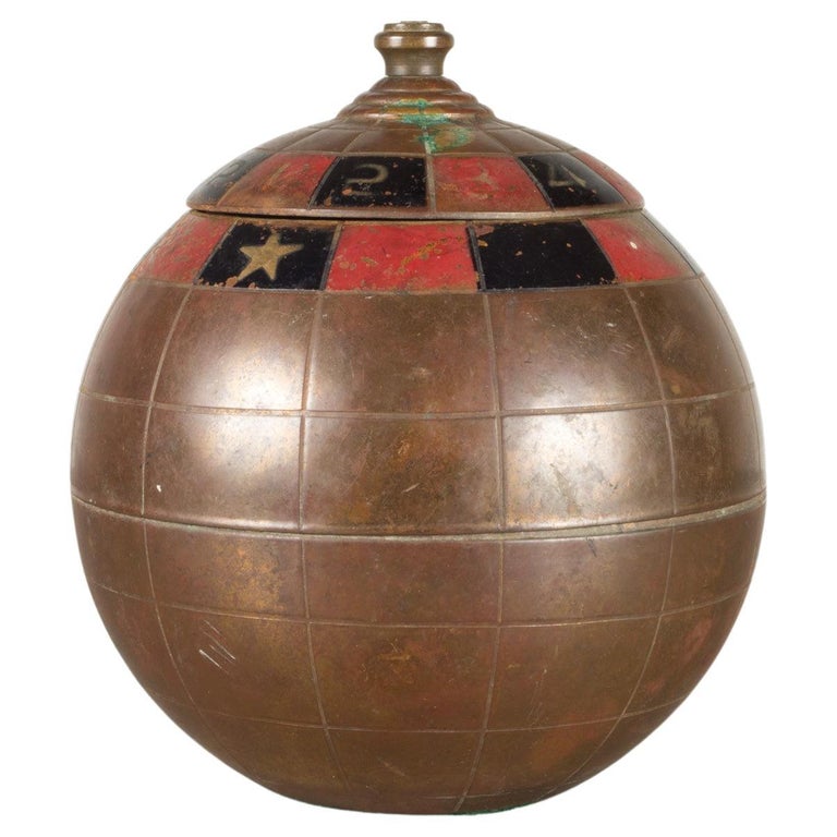 roulette cigarette dispenser Mid-Century Globe Roulette Wheel Cigarette Holder, c.1960 at 1stDibs