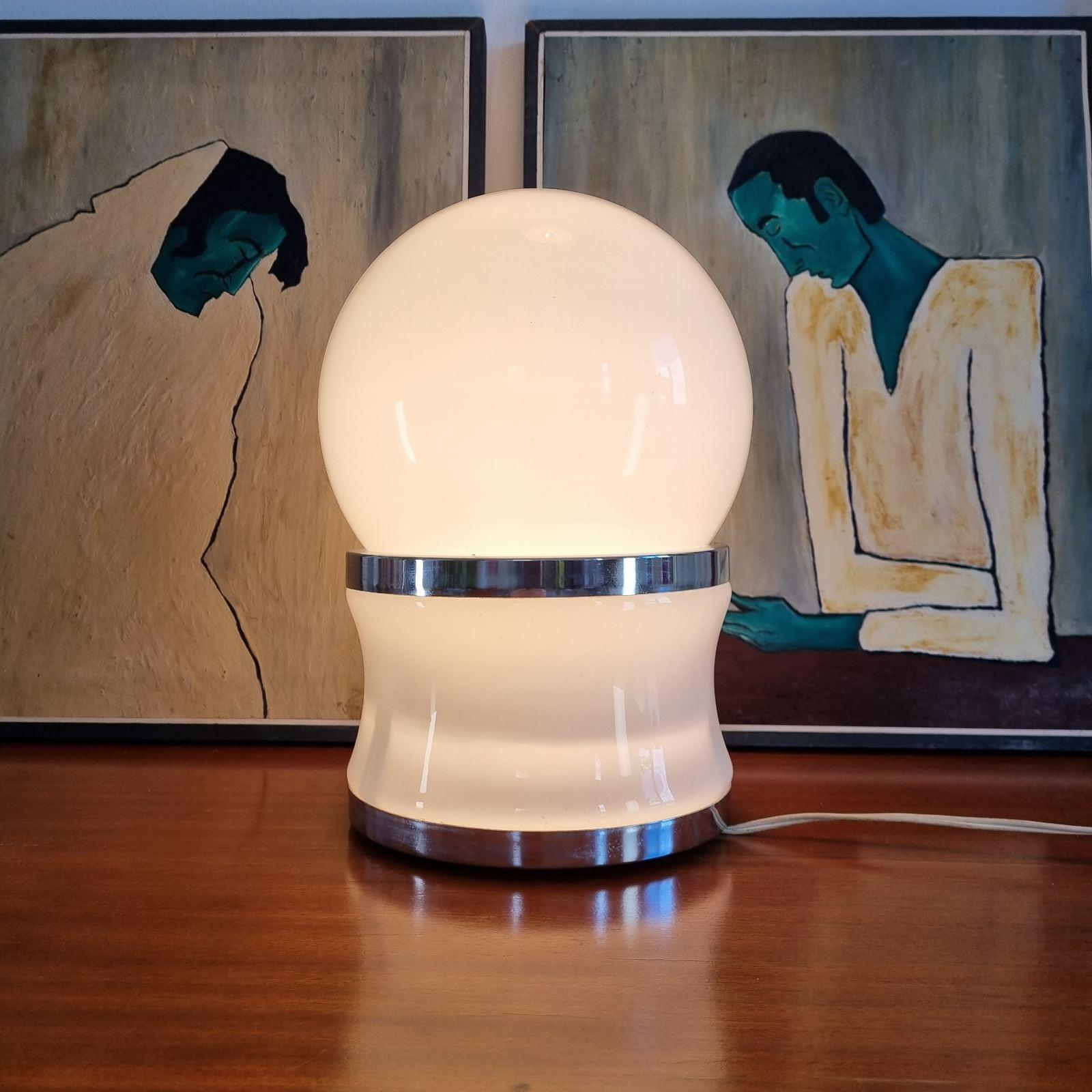 Mid-Century Modern Lampe de bureau globe du milieu du siècle dernier, Goffredo Reggiani pour Reggiani, Italie, années 60 en vente