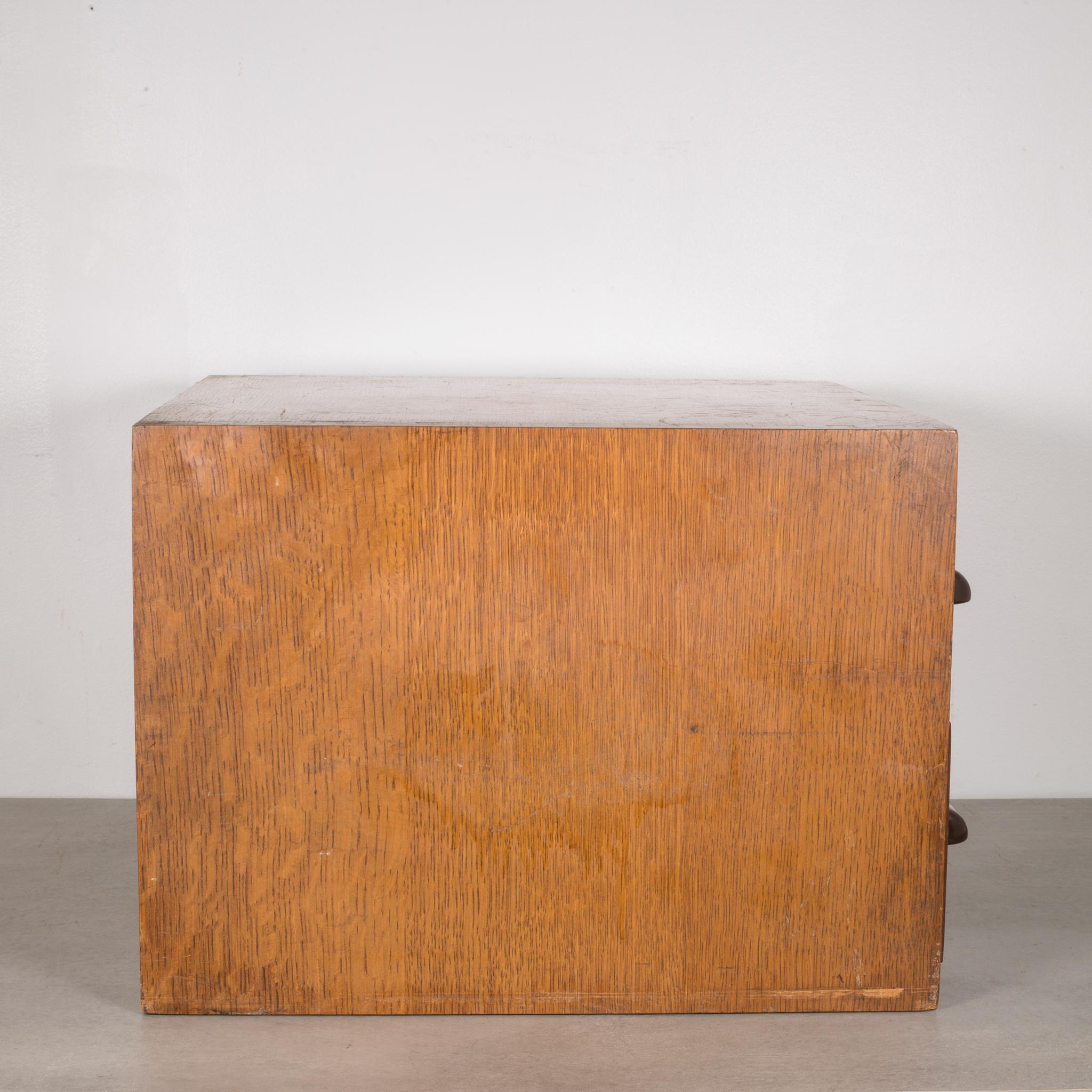 Rustic Midcentury Globe Wernicke Card Catalog, circa 1930s