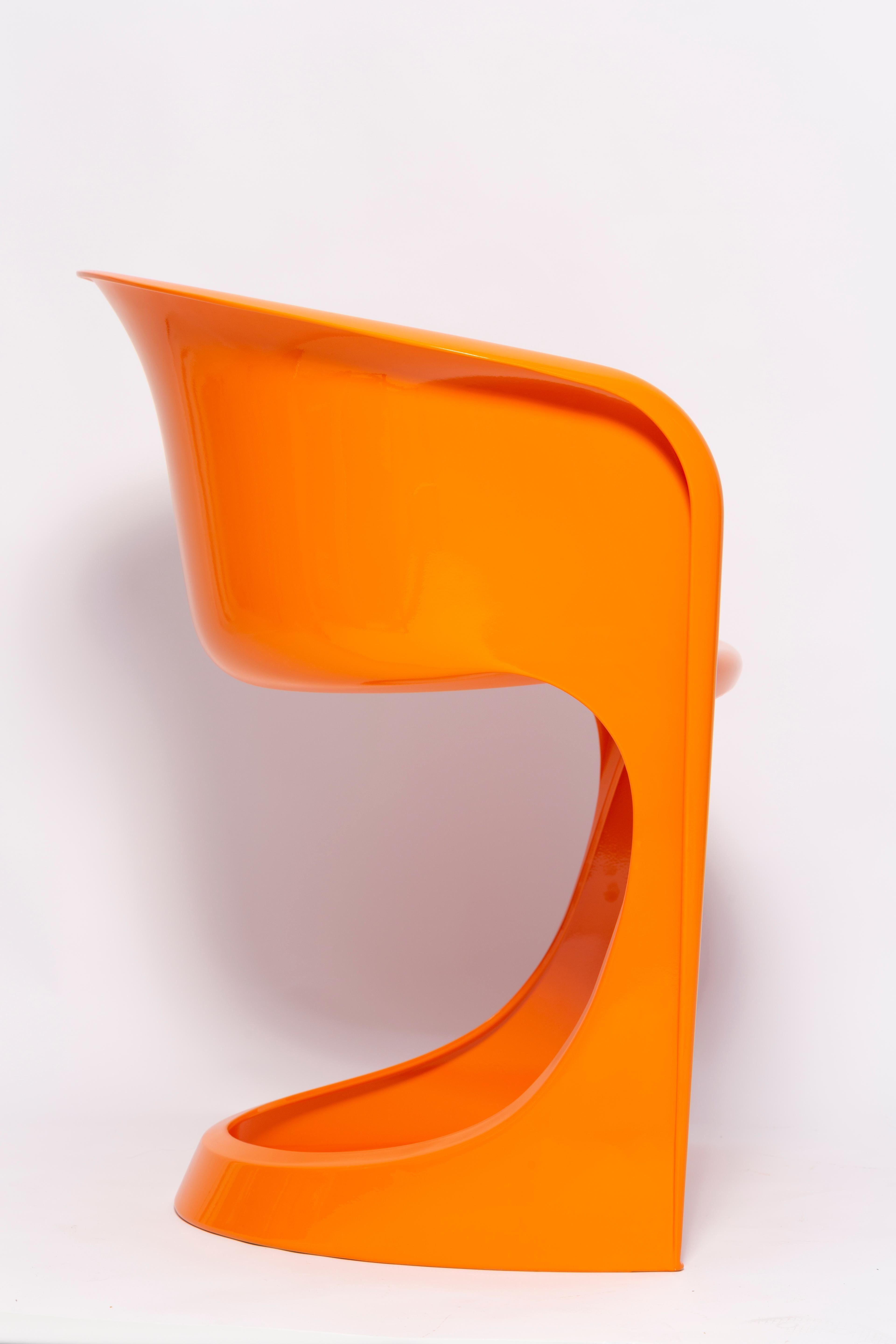 Mid-Century Modern Mid Century Glossy Orange Cado Chair, Steen Østergaard, 1974 For Sale