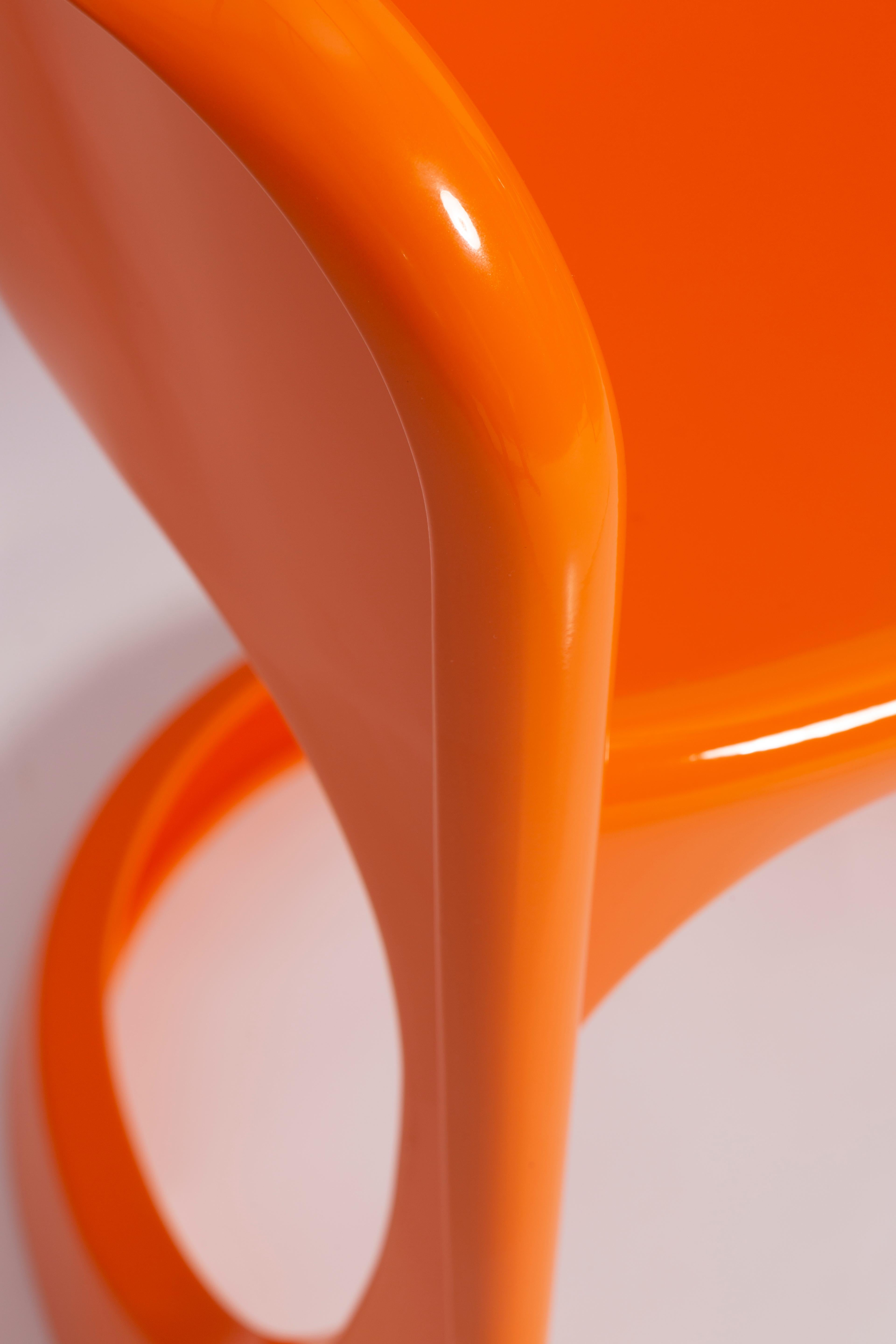 Mid Century Glossy Orange Cado Chair, Steen Østergaard, 1974 In Excellent Condition For Sale In 05-080 Hornowek, PL