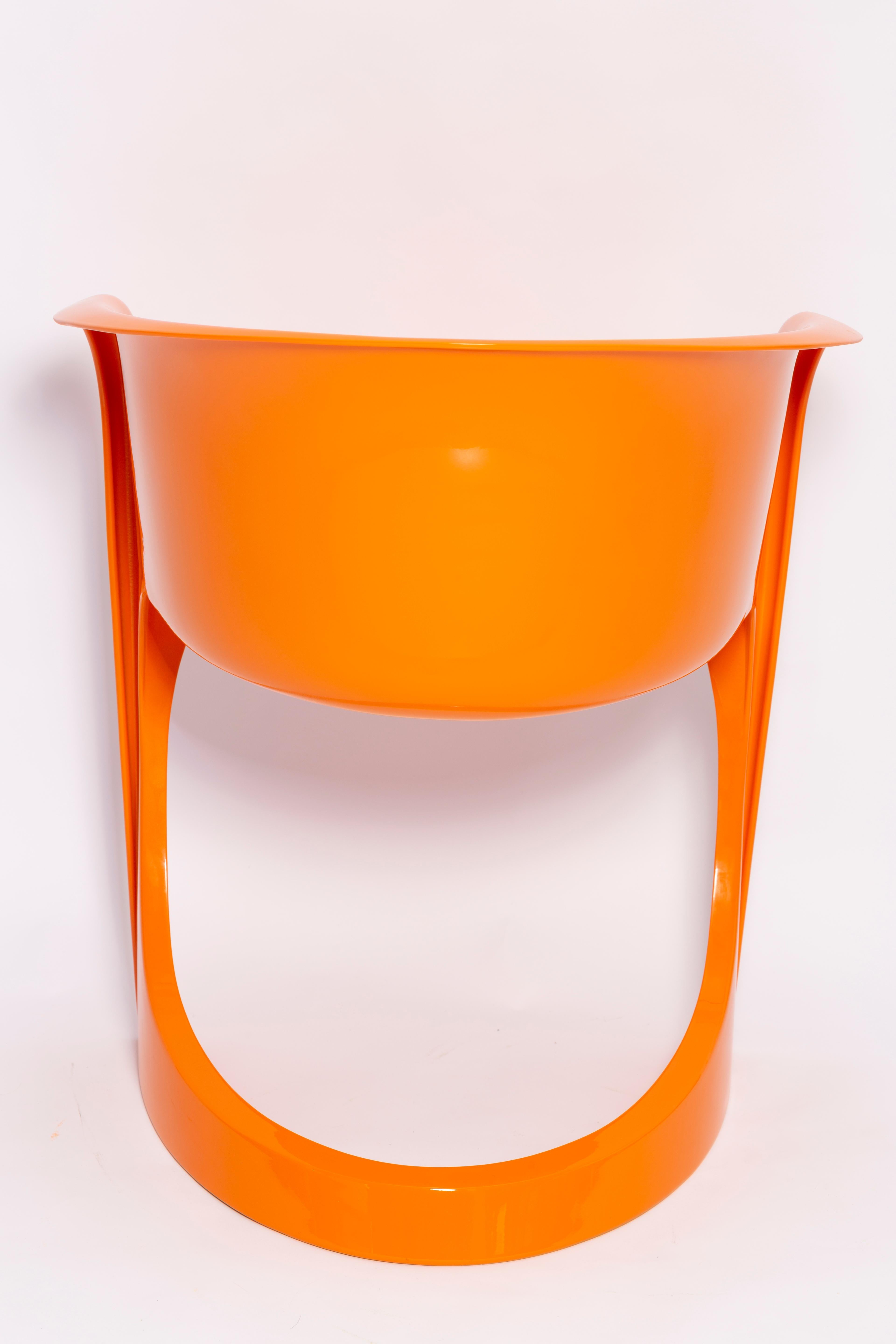 20th Century Mid Century Glossy Orange Cado Chair, Steen Østergaard, 1974 For Sale