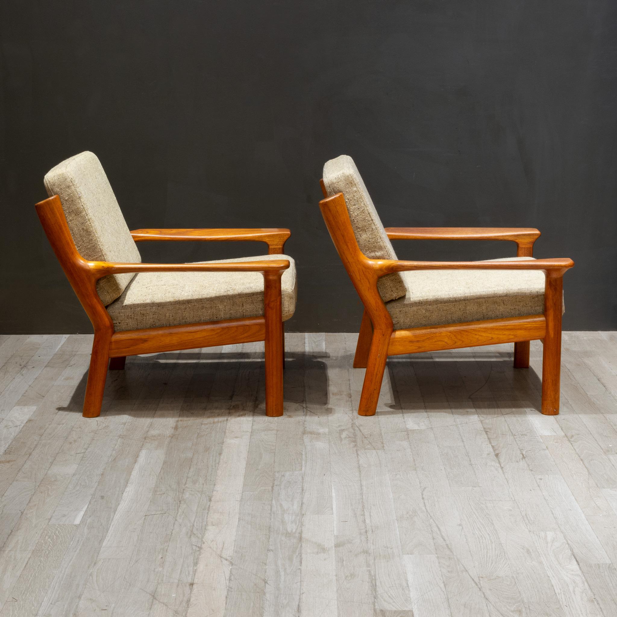 Mid-Century Modern Mid-century Glostrop Mobelfabrik Lounge Chairs c.1960 For Sale