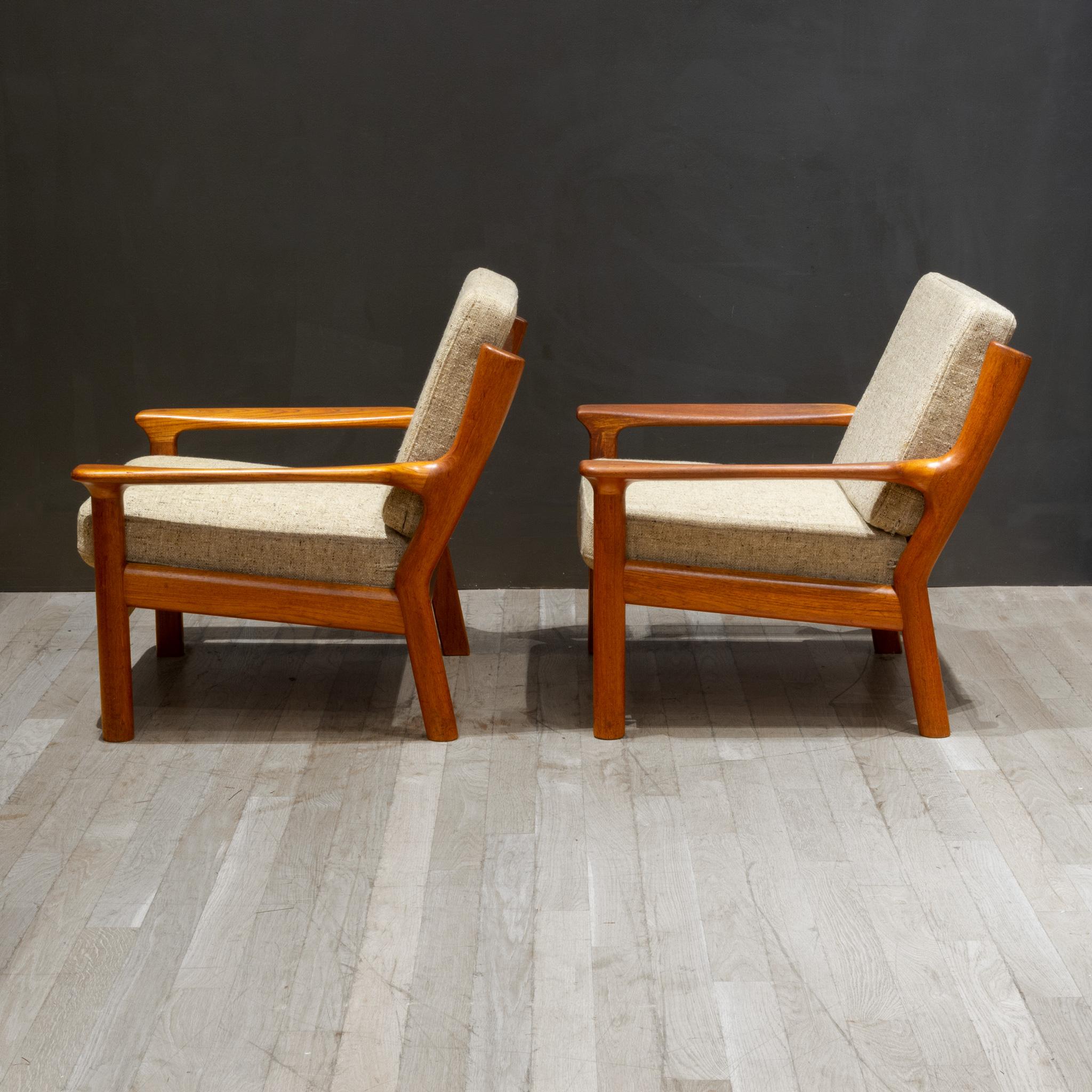 Mid-century Glostrop Mobelfabrik Lounge Chairs c.1960 In Good Condition For Sale In San Francisco, CA