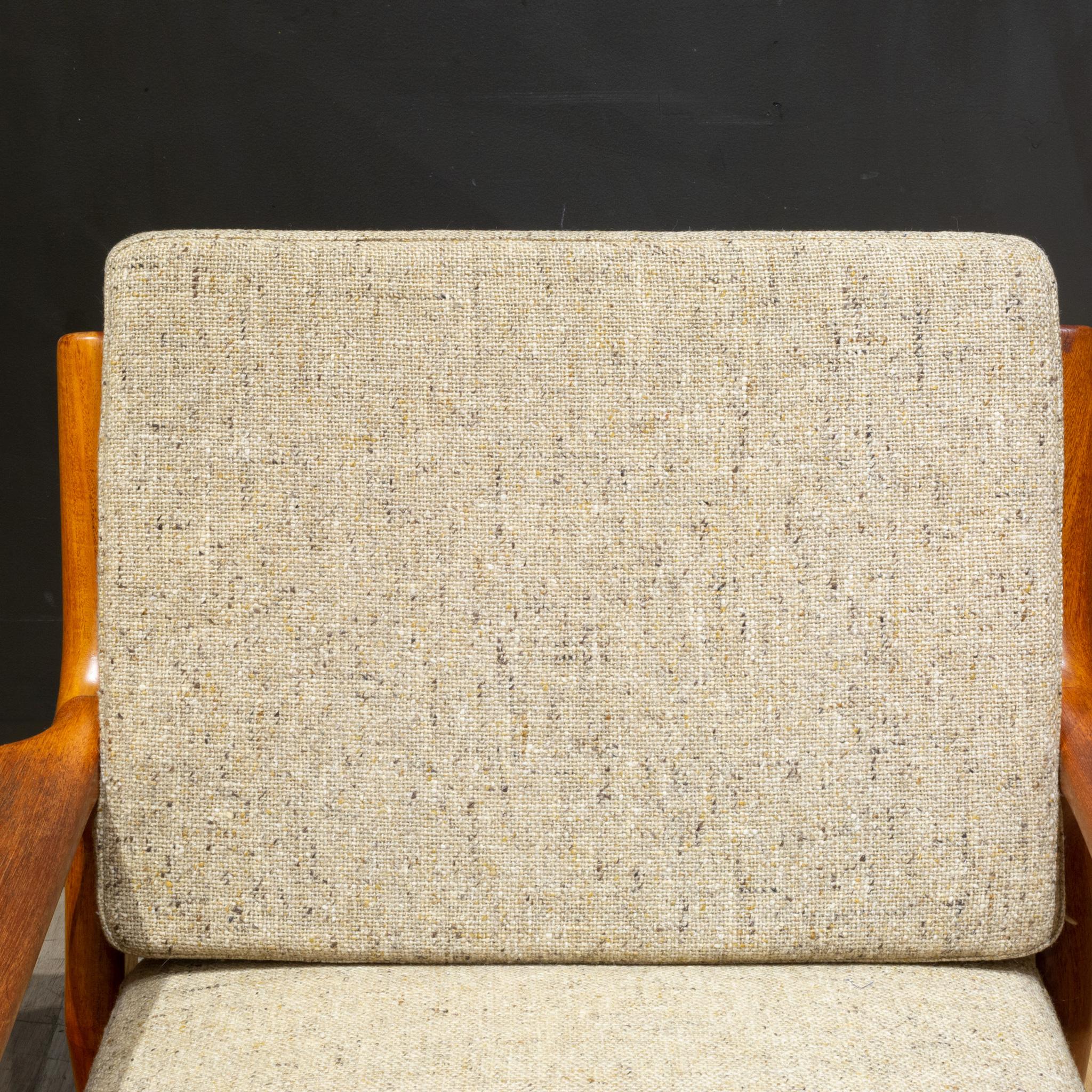 Fabric Mid-century Glostrop Mobelfabrik Lounge Chairs c.1960 For Sale