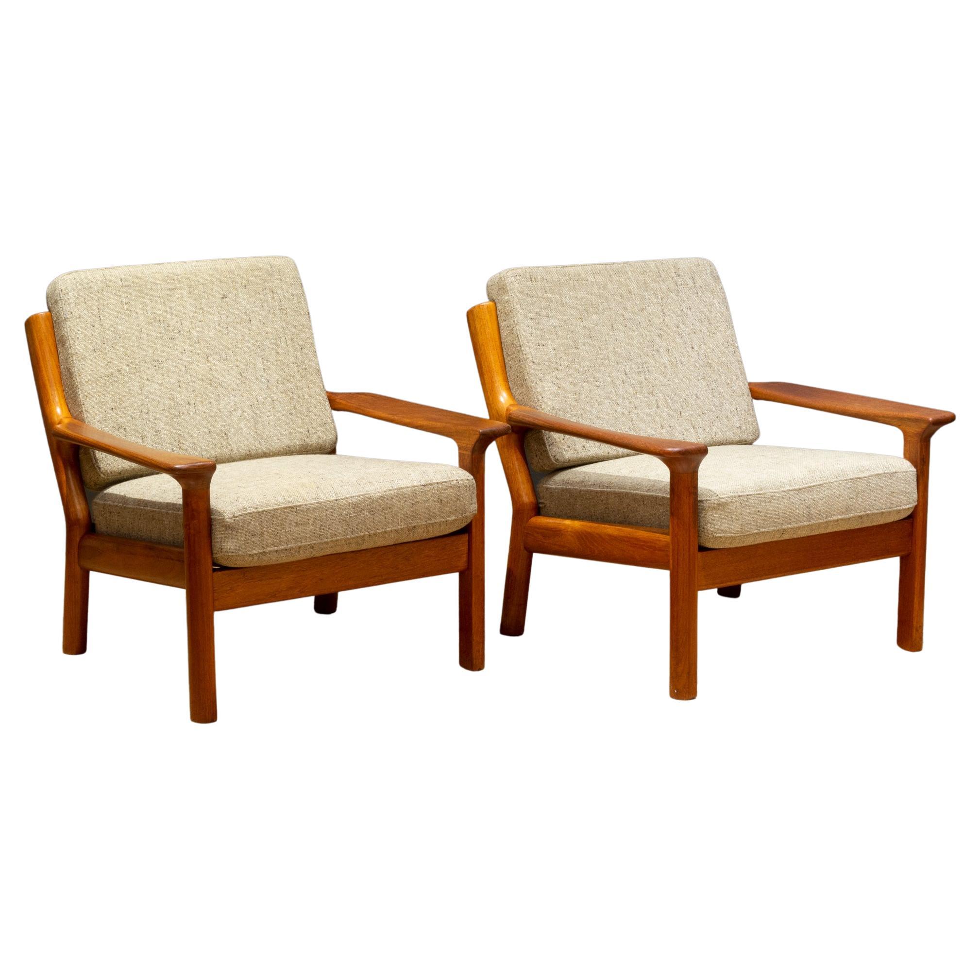 Mid-century Glostrop Mobelfabrik Lounge Chairs c.1960 For Sale