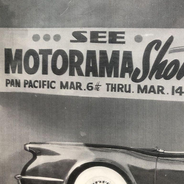 American Mid-century GM Chevrolet Corvette Black & White Lithograph Print in Frame For Sale