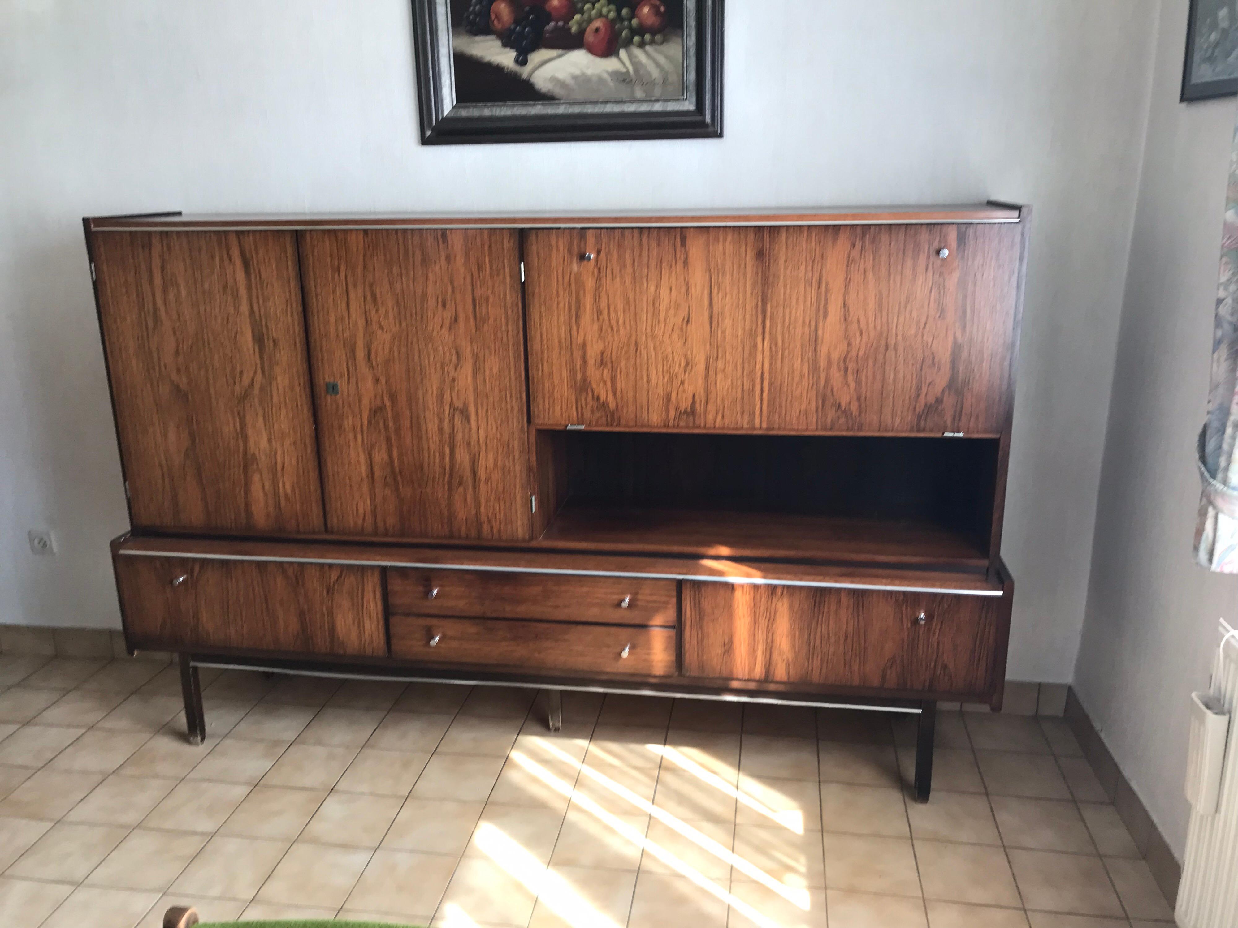Midcentury G.N.B Large Cabinet, 1960s For Sale 1