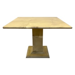 Mid-Century Goatskin Wrapped Dining or Game Table, Colombia, 1970s