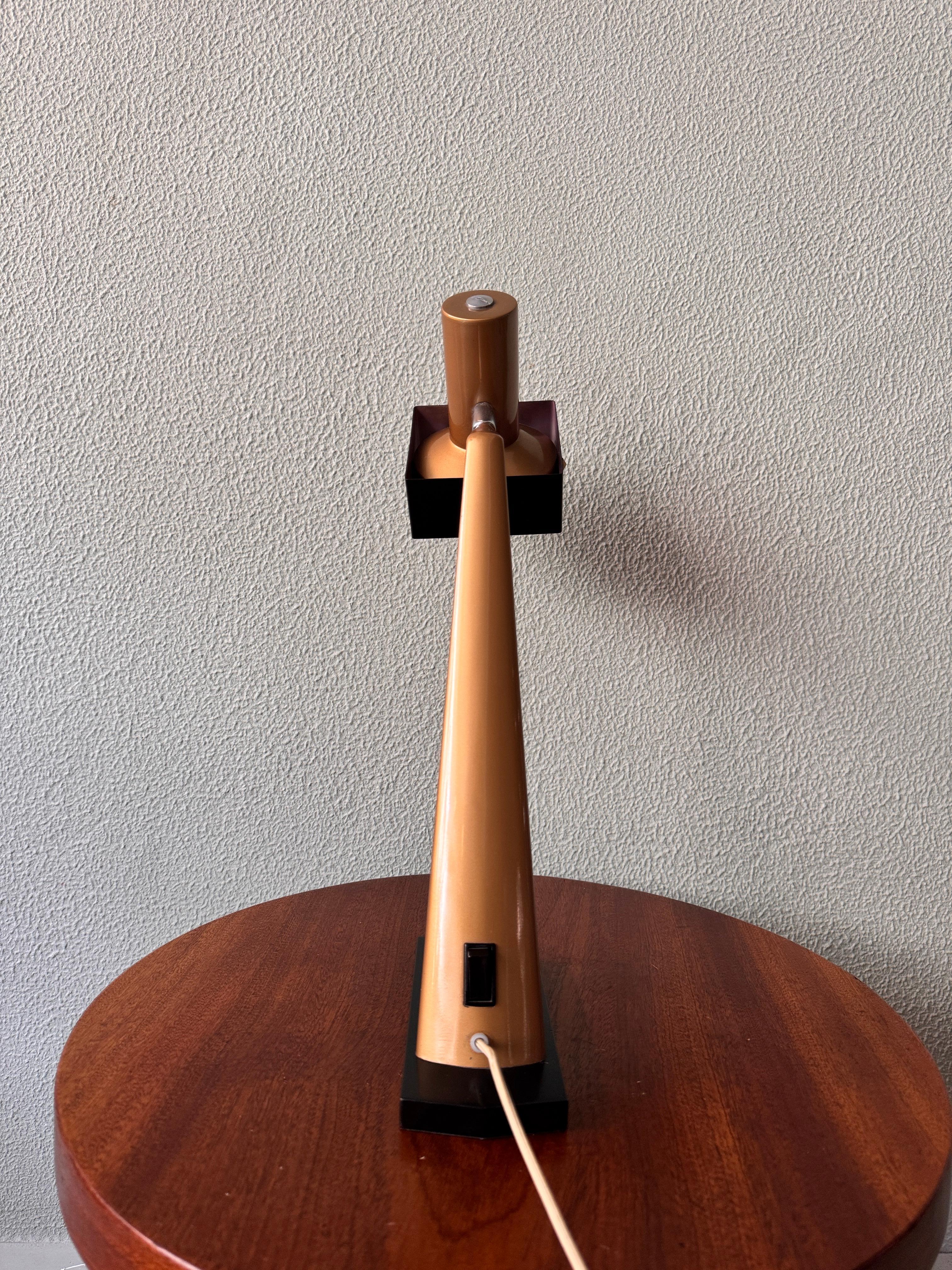 Mid-Century Gold and Black Metal 