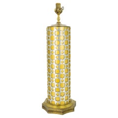 Mid-Century-Tischlampe mit goldenem und silbernem Schlüssel Switch