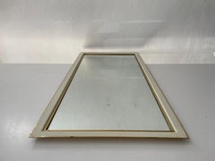 Mid-century Gold And White Frame Luxurious Large Mirror, 1950s, Germany