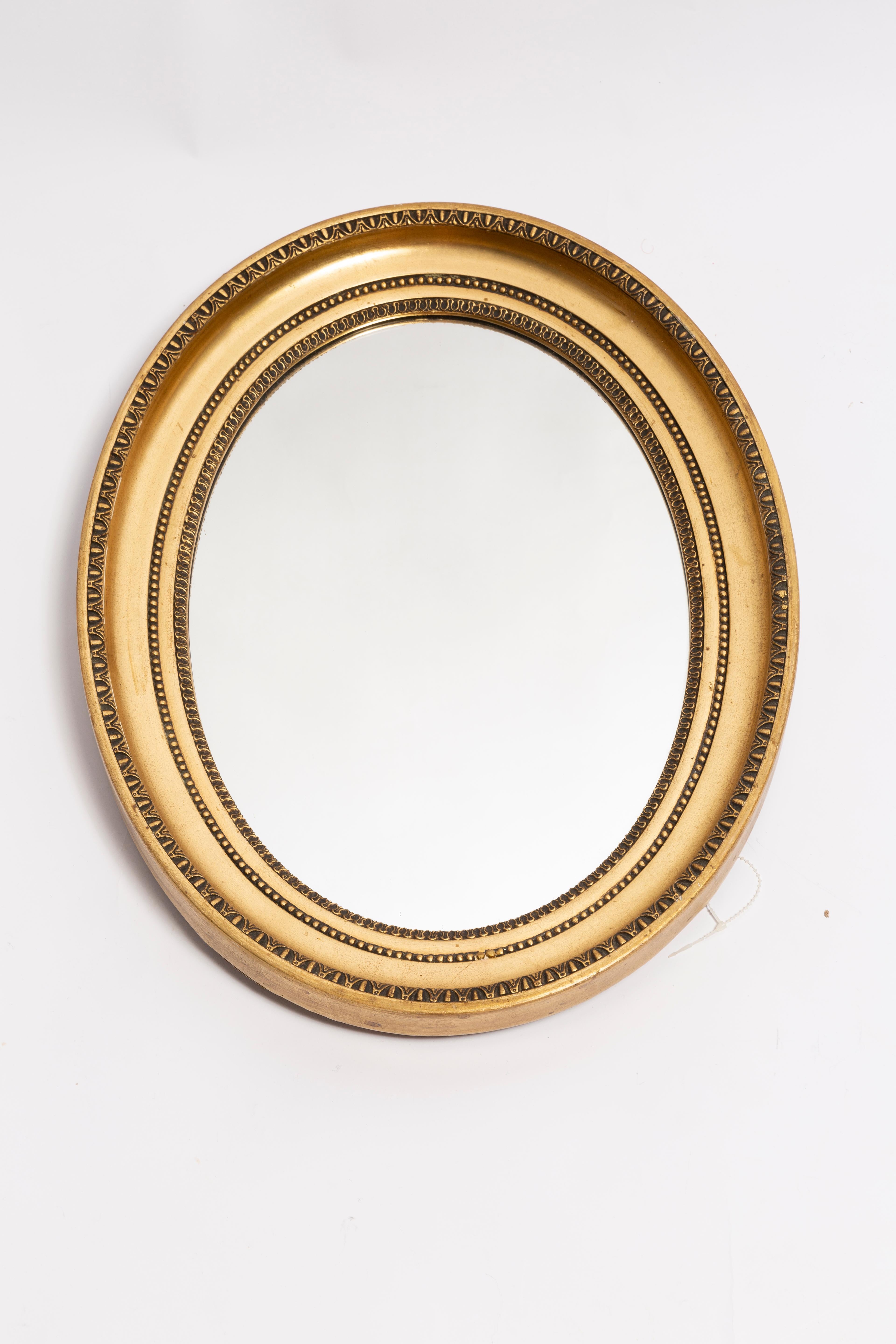Mid-Century Modern Mid Century Gold Decorative Mirror in Flowers Frame, Italy, 1960s