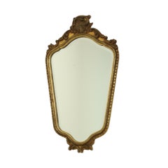 Mid Century Gold Leaf Mirror Classic Deknudt Fifties