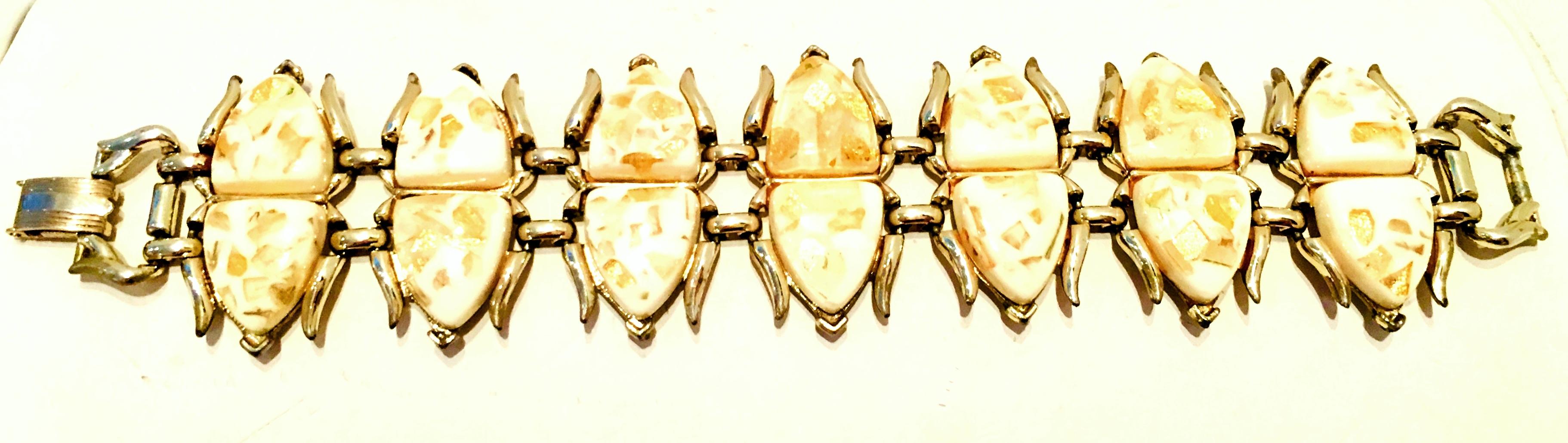 Mid-Century Gold, Lucite Confetti 