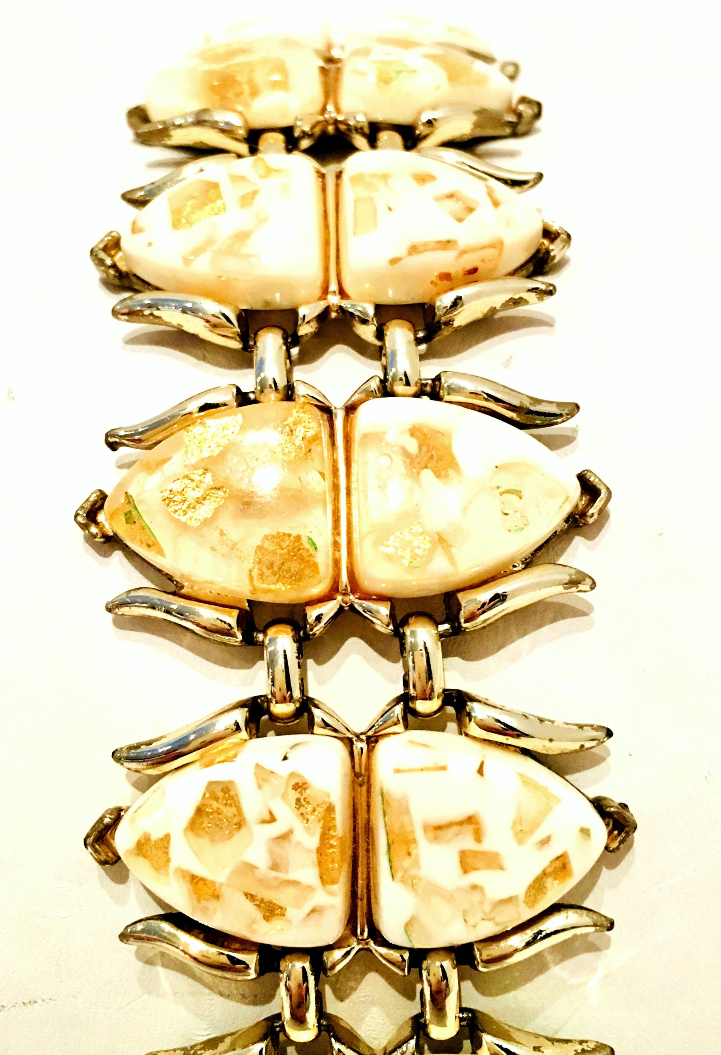 Mid-Century Gold, Lucite Confetti 