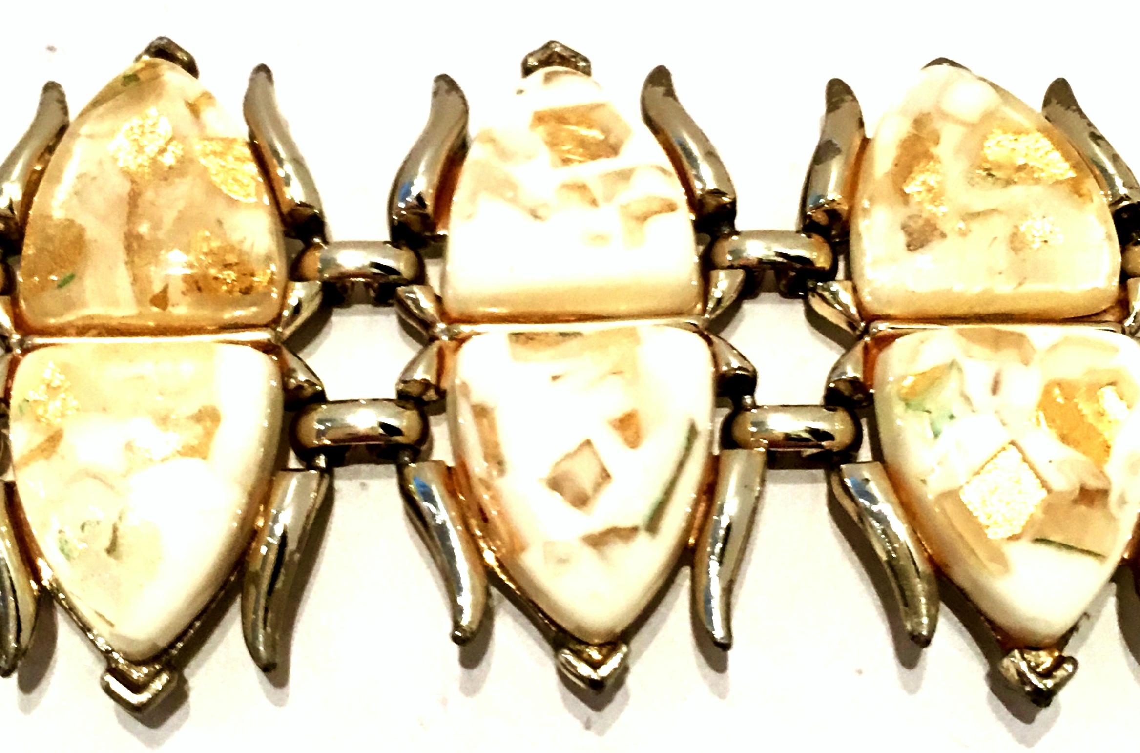 Mid-Century Gold, Lucite Confetti 