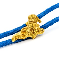 Mid-Century Gold Nugget Bolo in 22k