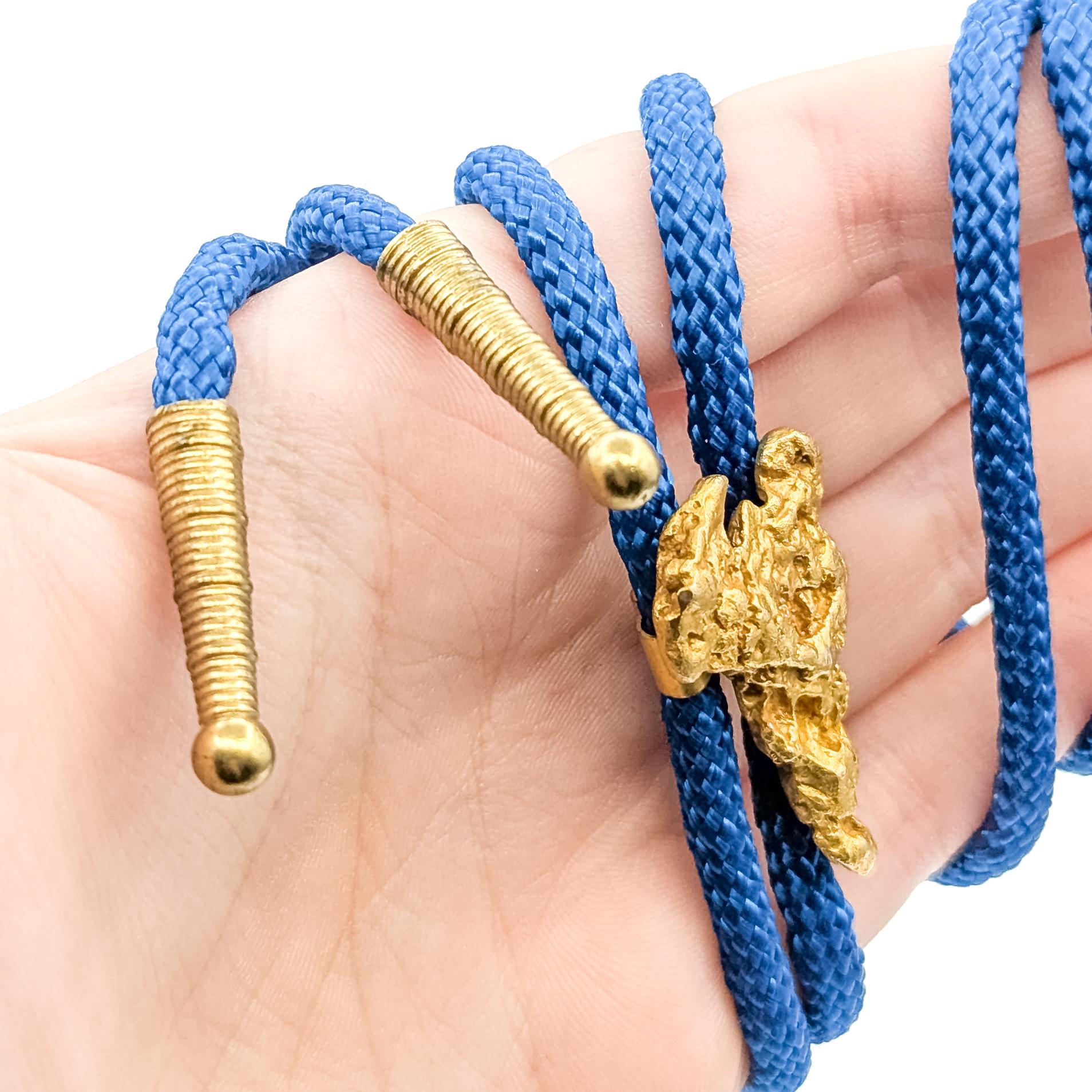 Bolo con pepita d'oro di metà secolo in 22k in vendita 1