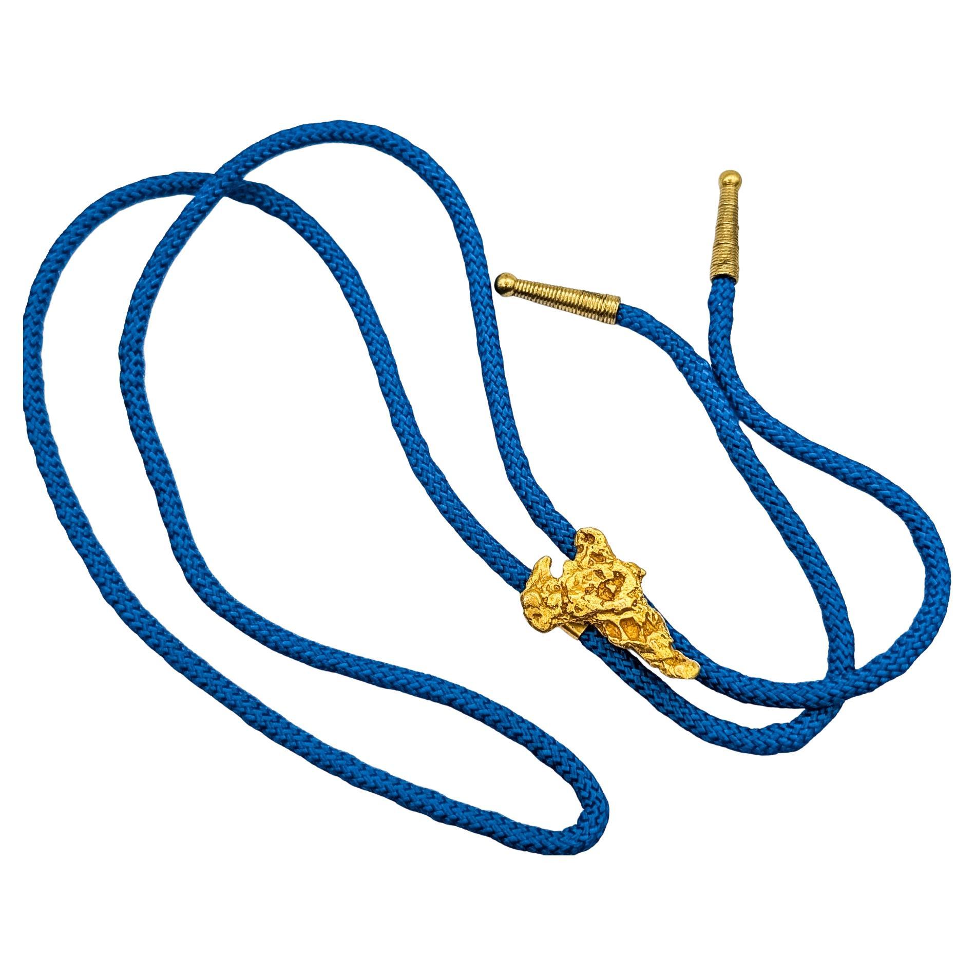 Bolo con pepita d
oro di metà secolo in 22k in vendita