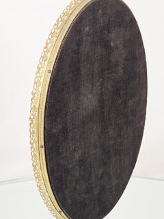 Mid Century Gold Plated Brass Vanity Table Mirror