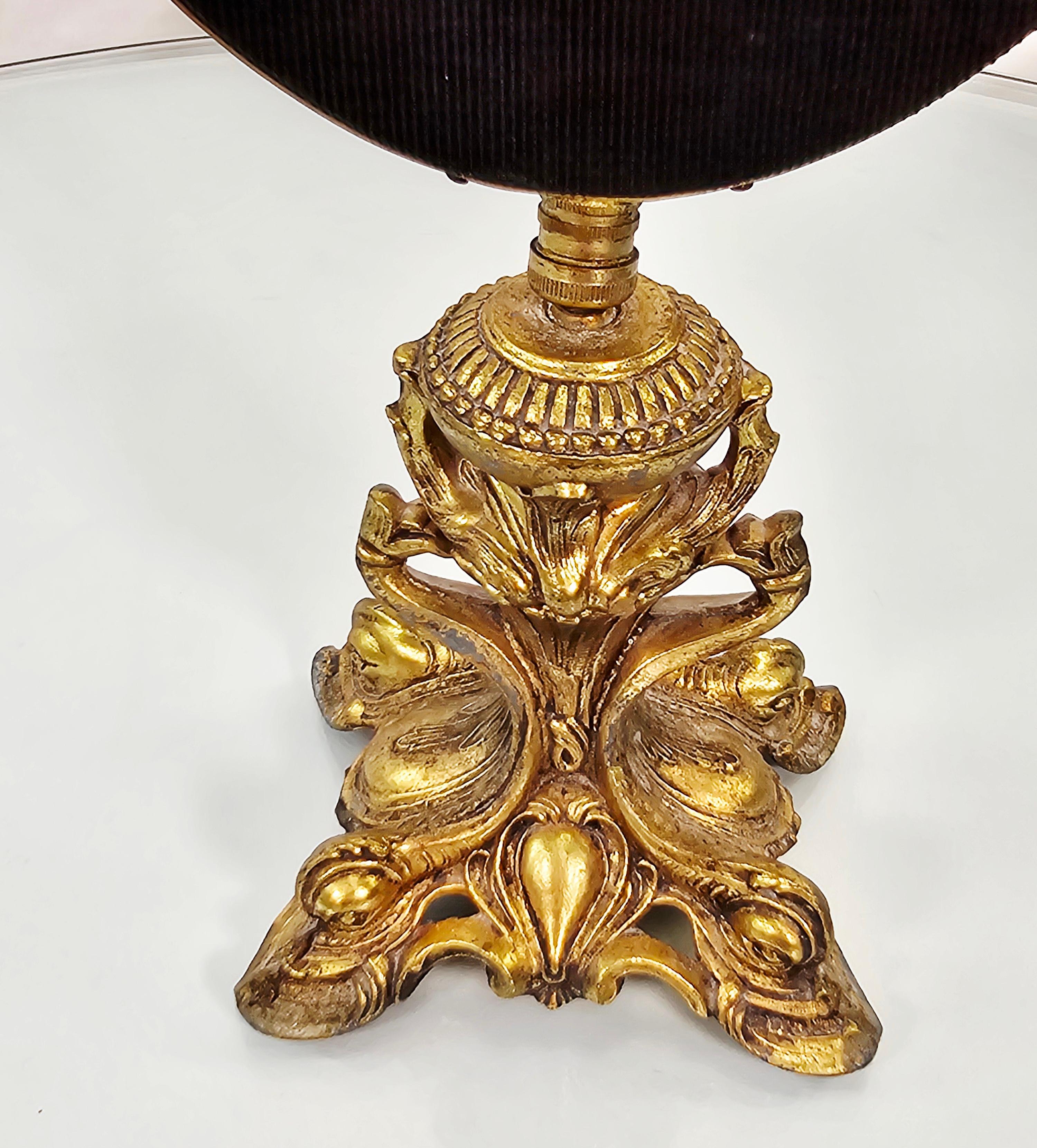 Mid Century Gold Plated Brass Vanity Table Mirror For Sale 2
