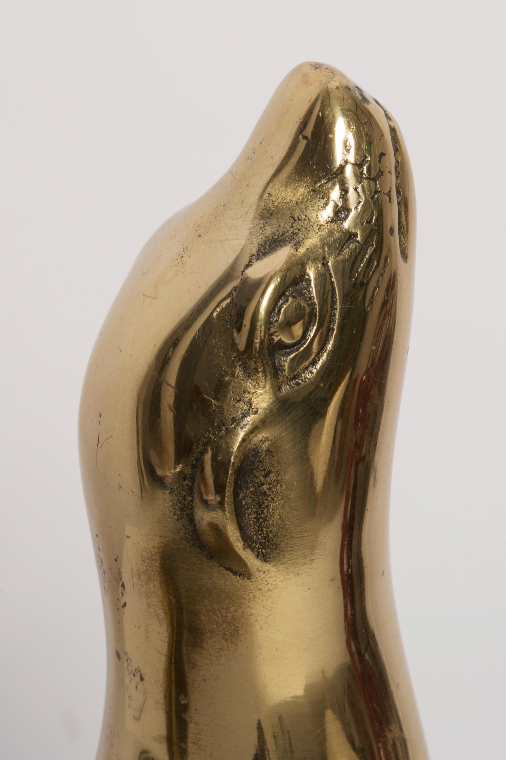 Mid Century Gold Seal Sculpture, Europe, 1960s 2
