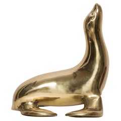 Mid Century Gold Seal Sculpture, Europe, 1960s