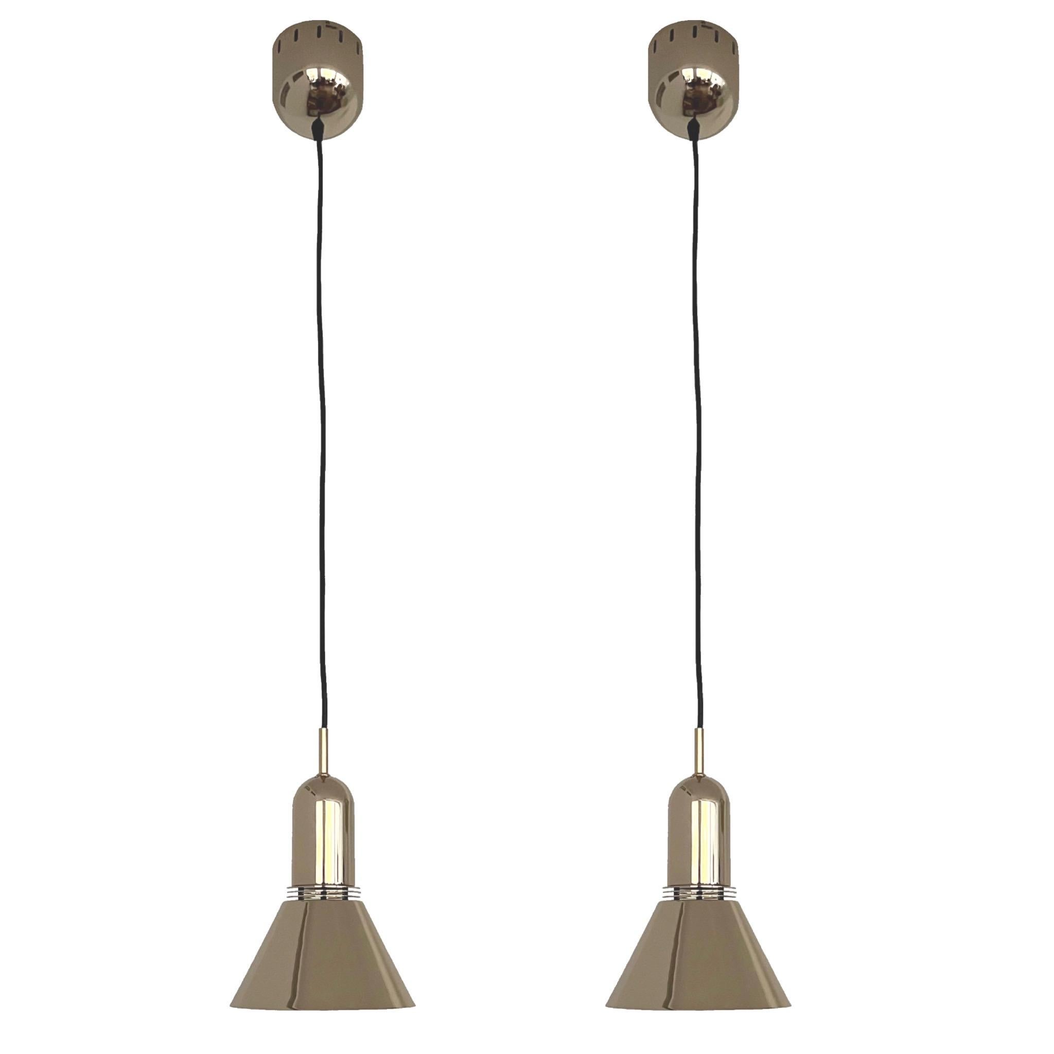 Mid-Century Gold Set of Two Chandeliers and Two Wall Sconces by Estiluz, 1970s For Sale 10