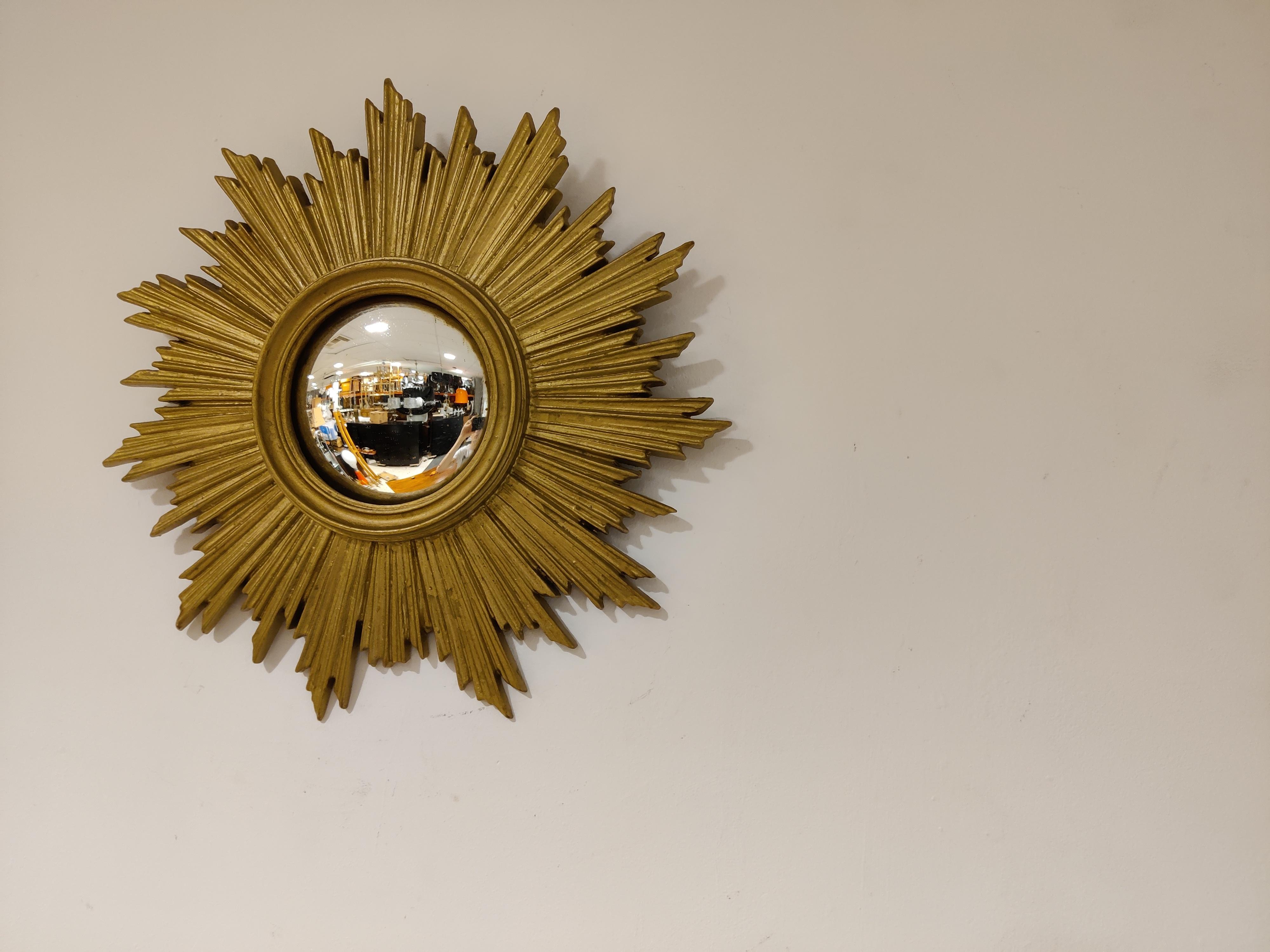 Empire Mid Century Golden Sunburst Mirror, 1960s