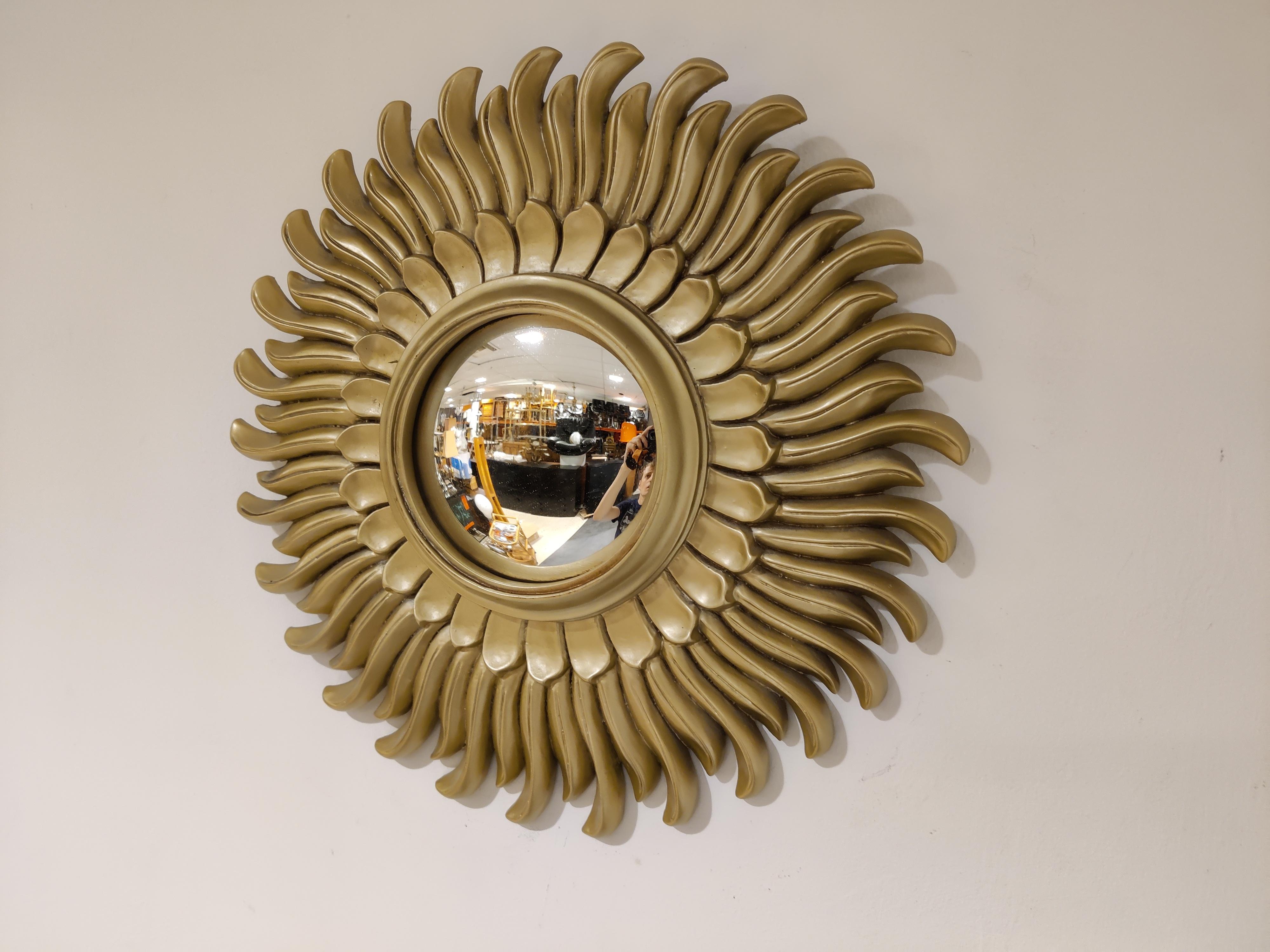 Empire Mid Century Golden Sunburst Mirror, 1960s
