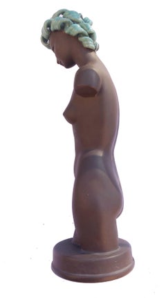 Mid-Century Goldscheider, Partially Glazed Sculpture, Germany