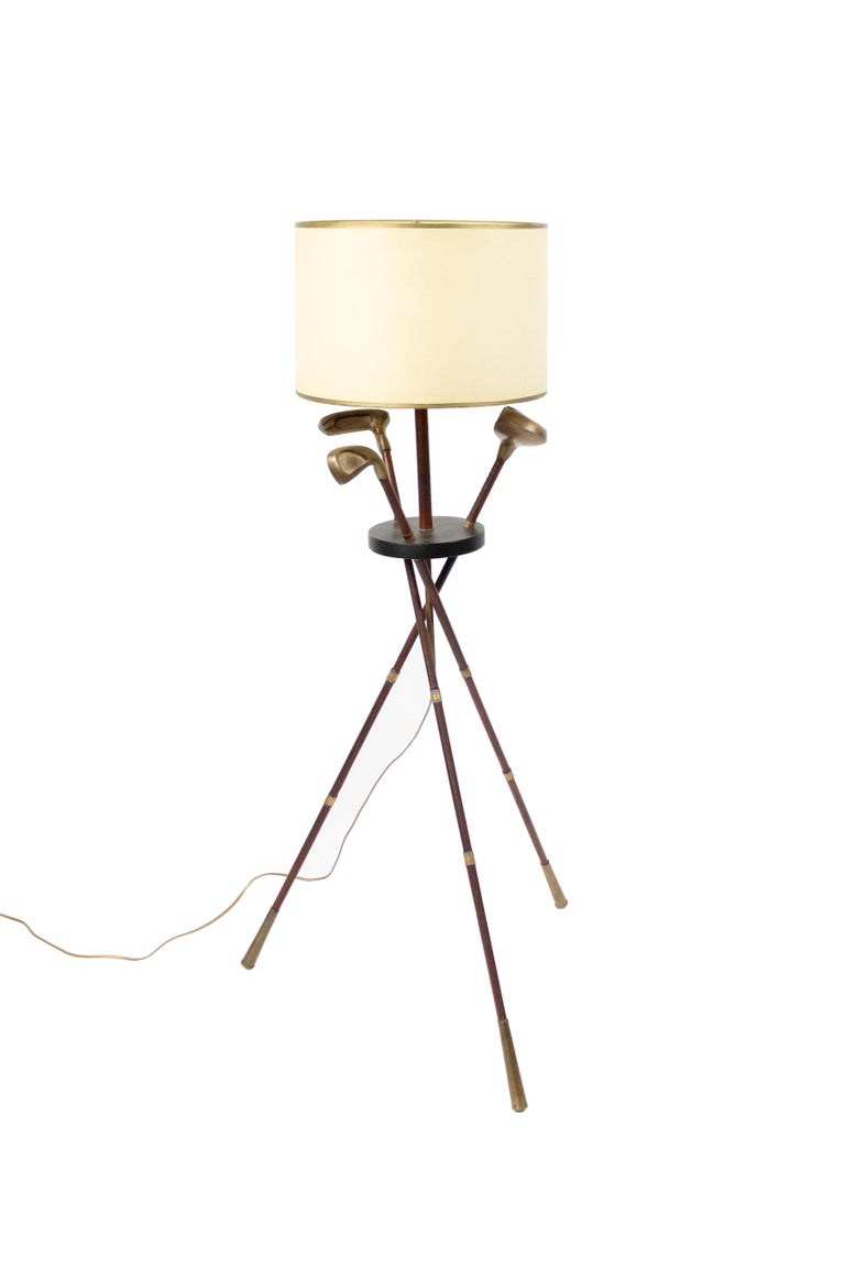 Midcentury Golf Club Floor Lamp For Sale at 1stDibs golf lamps for