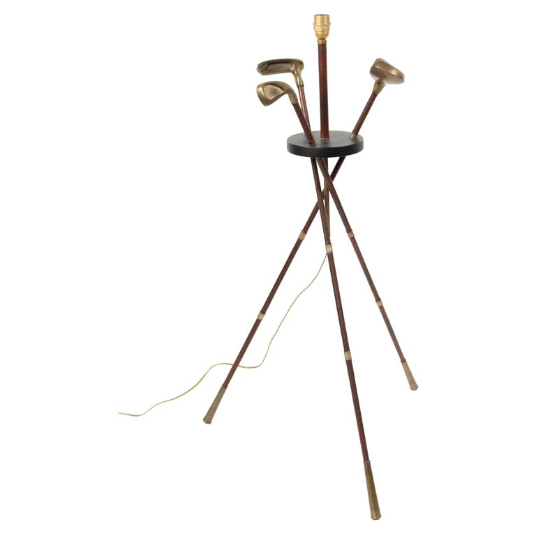 Midcentury Golf Club Floor Lamp For Sale at 1stDibs golf lamps for