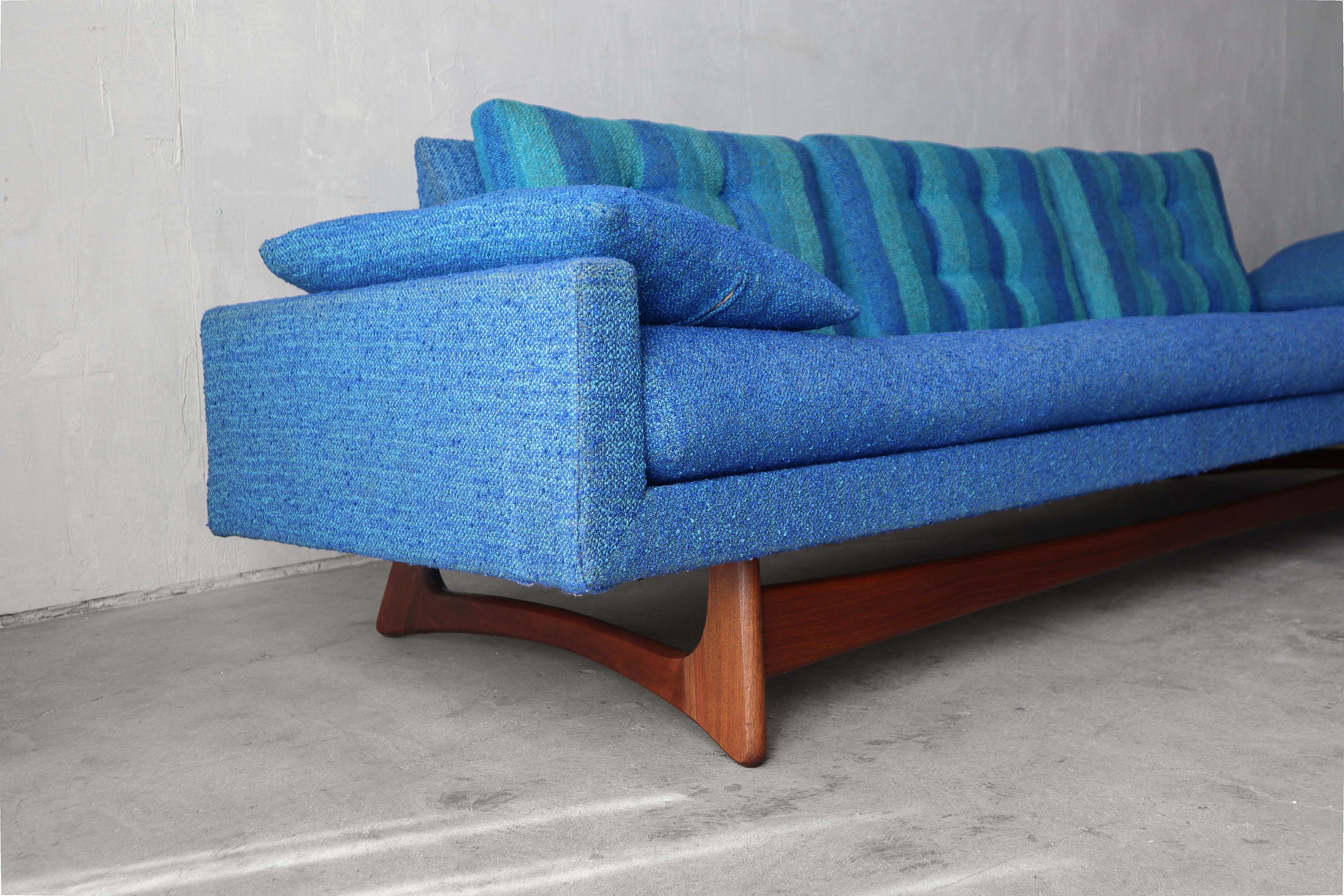 Mid Century Gondola Sofa by Adrian Pearsall Model 2408 2