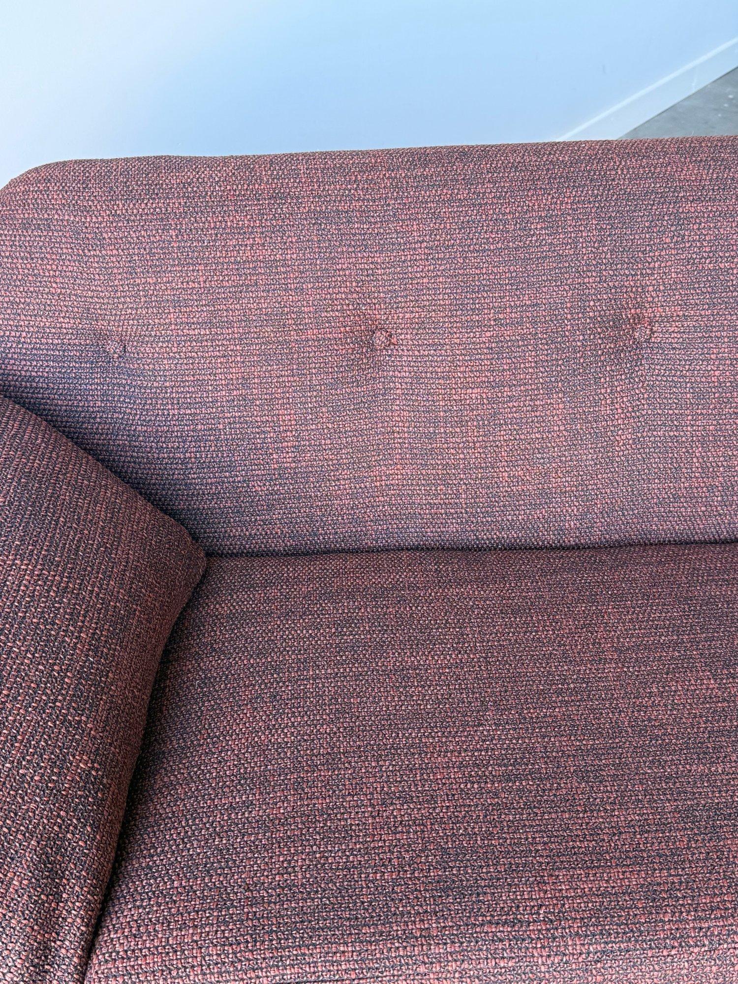 Fabric Mid-Century Gondola Sofa in the Style of Adrian Pearsall