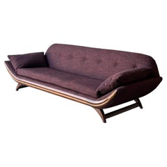 Mid-Century Gondola Sofa in the Style of Adrian Pearsall