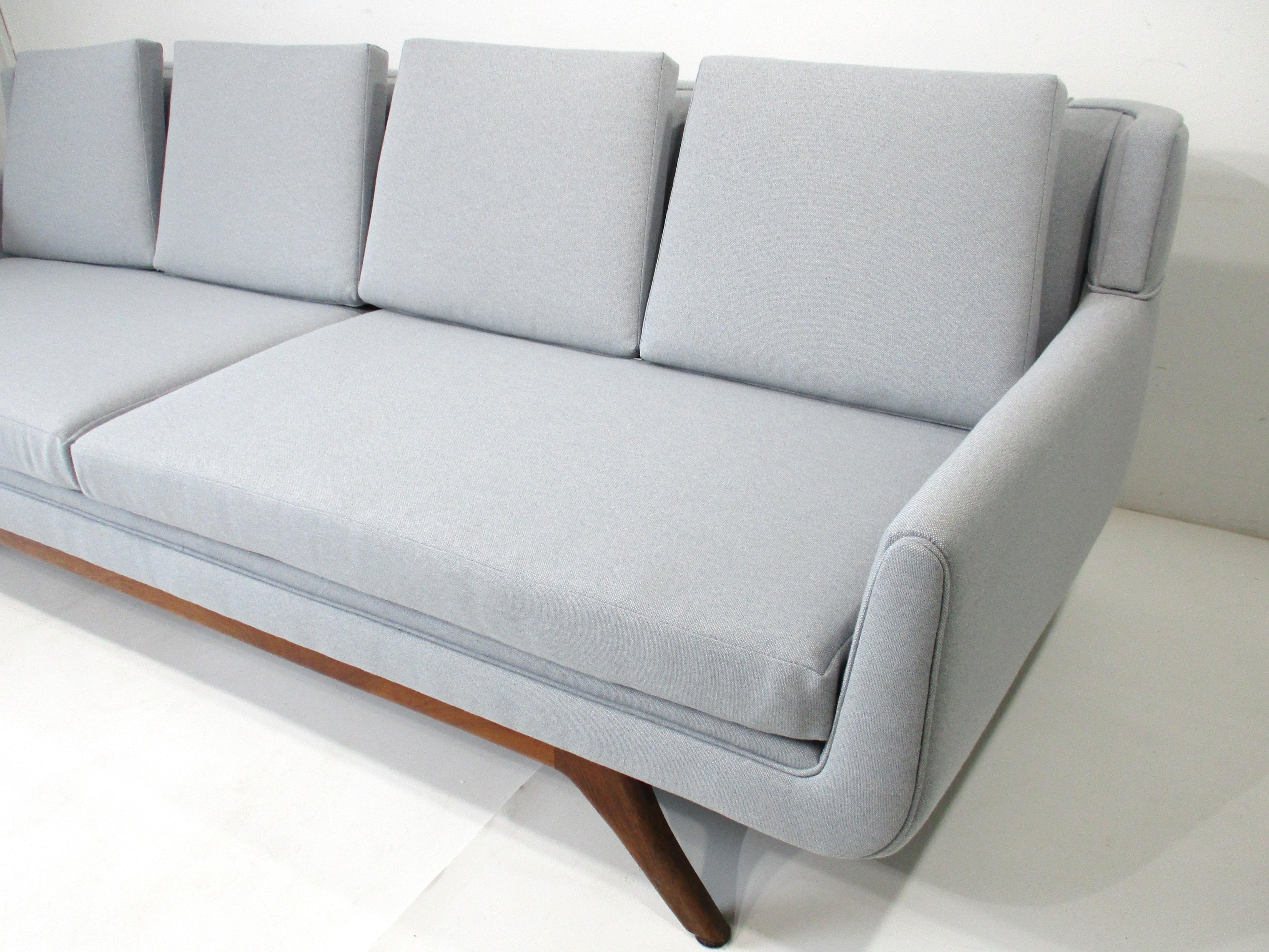 Mid-Century Modern Mid Century Gondola Sofa in the style of Vladimir Kagan / Otmar Danish