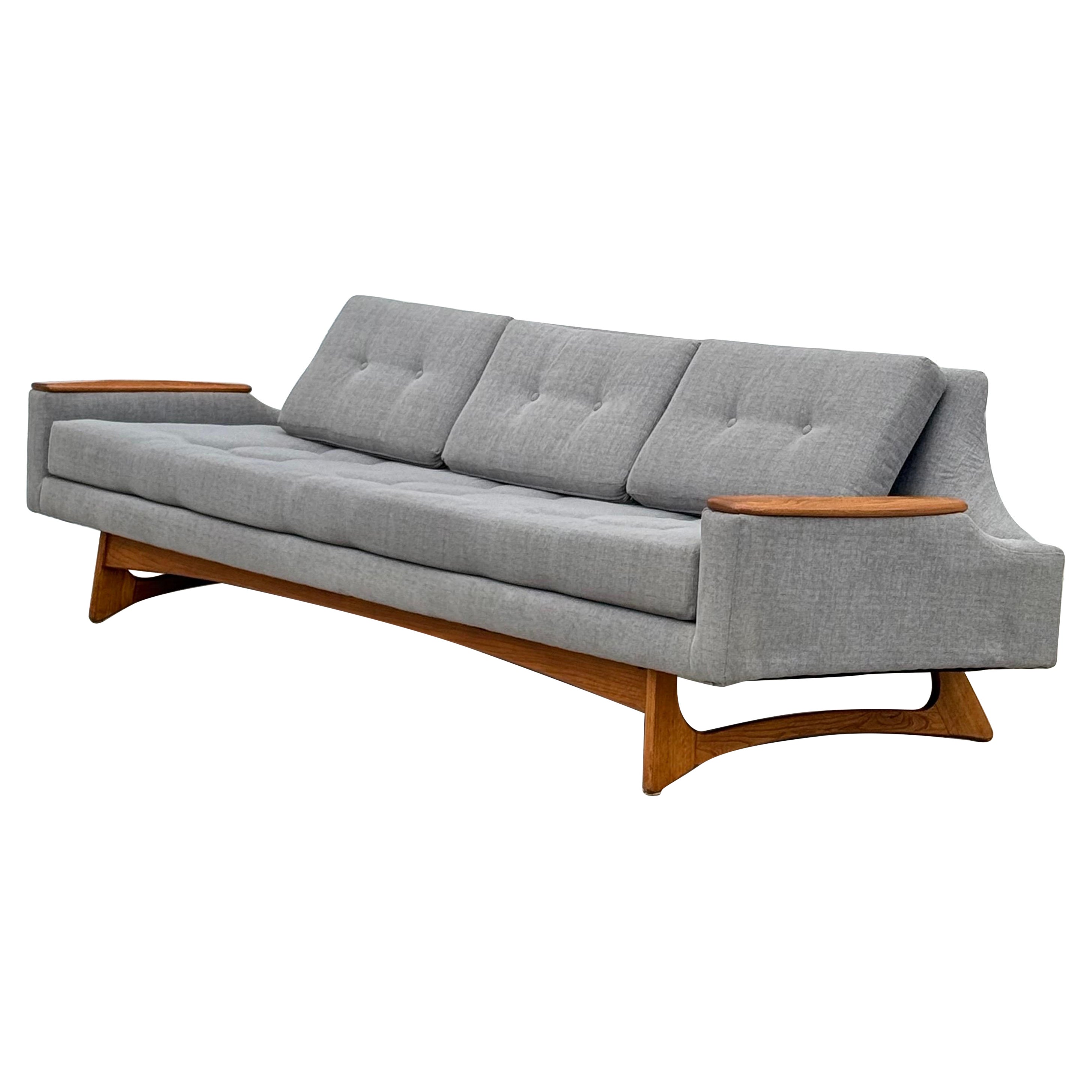 Mid-Century Gondola Style Sofa by Kroehler For Sale