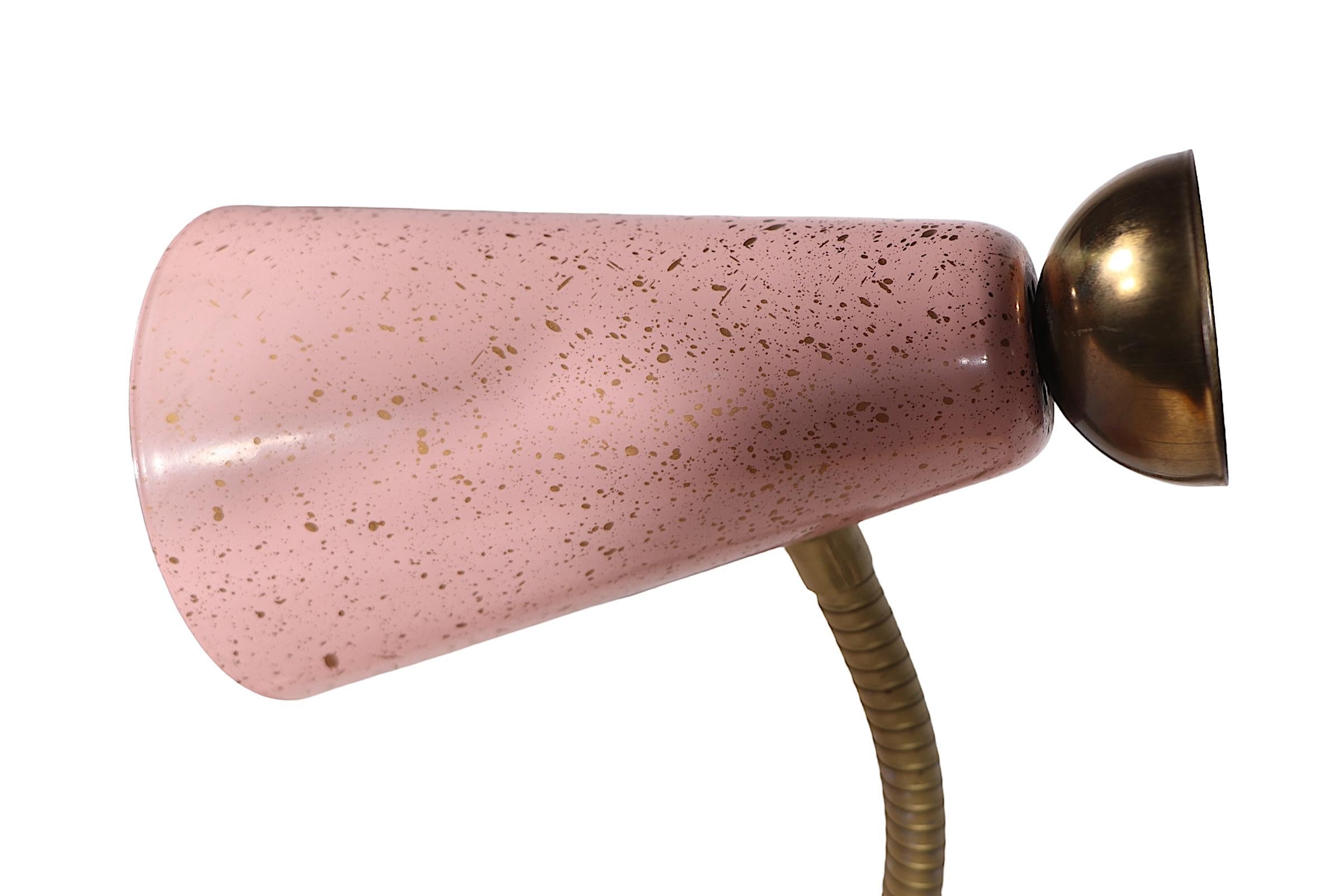 Mid Century Gooseneck Desk Lamp c. 1950's 4