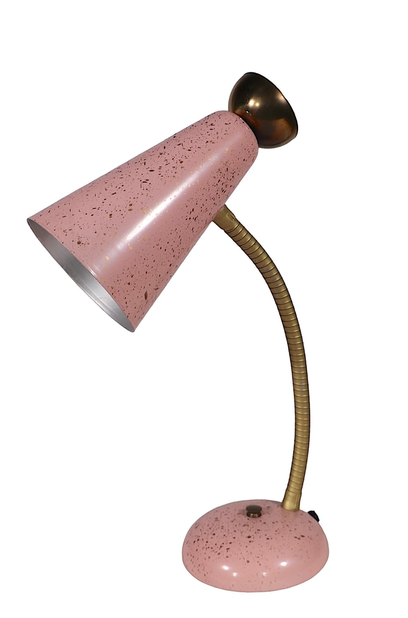 Mid Century Gooseneck Desk Lamp c. 1950's 6
