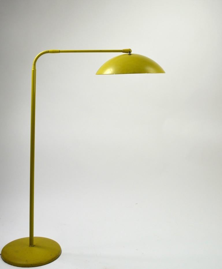 Mid Century Gooseneck Floor Lamp Attributed to Lightolier 2