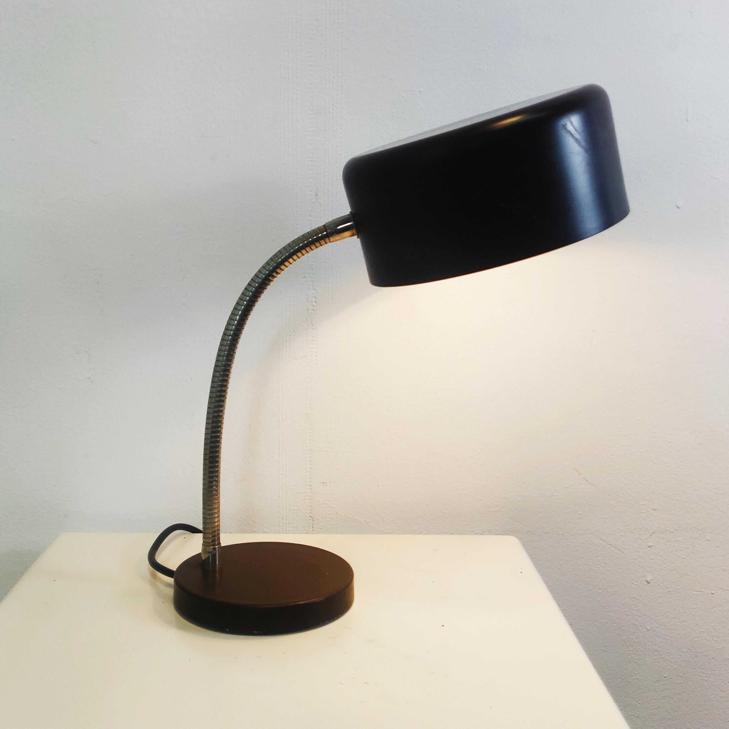 Lampe de table à col de cygne du milieu du siècle dernier par Jan Hoogervorst pour Anvia Almelo, années 1960 Bon état - En vente à MIJDRECHT, NL