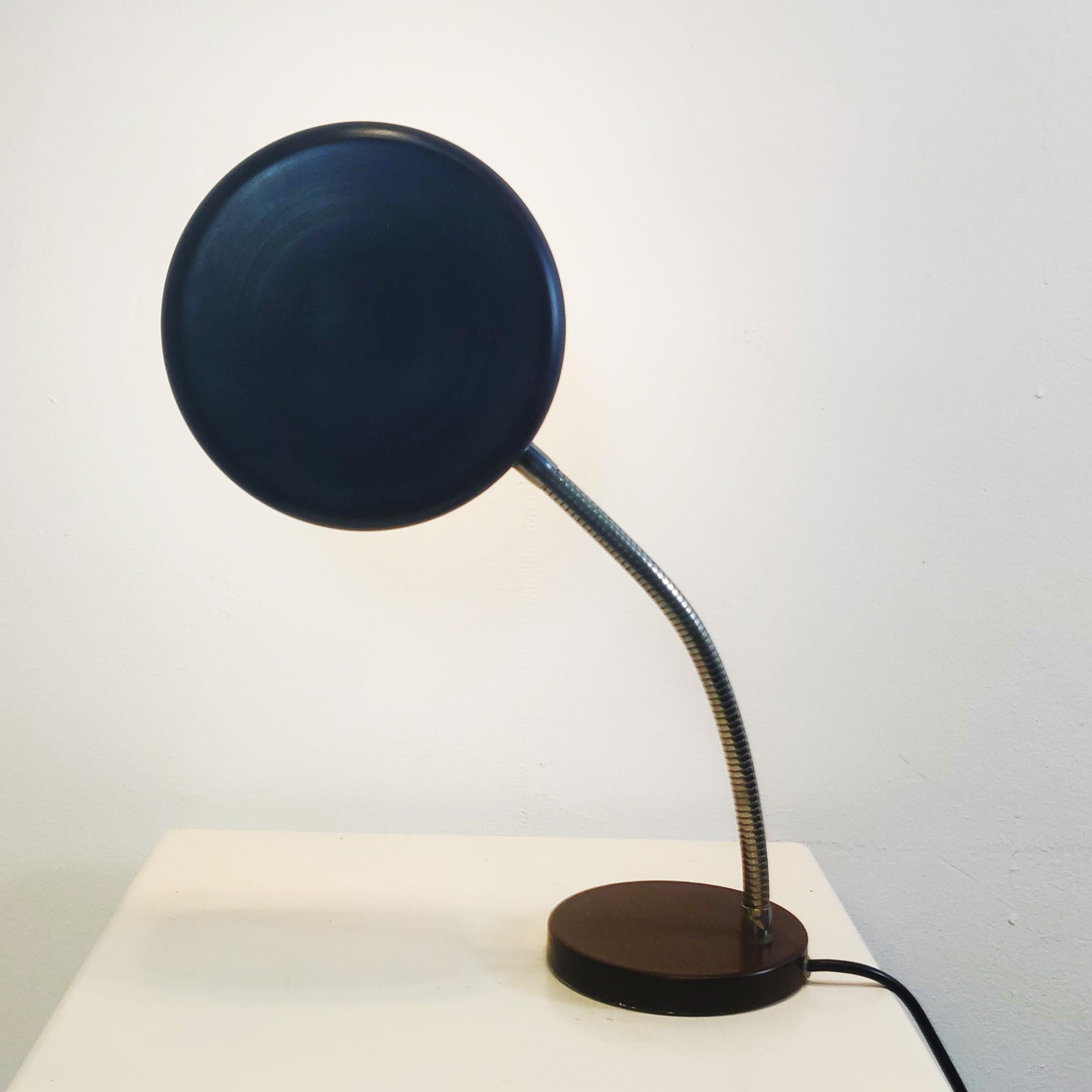 Milieu du XXe siècle Lampe de table à col de cygne du milieu du siècle dernier par Jan Hoogervorst pour Anvia Almelo, années 1960 en vente